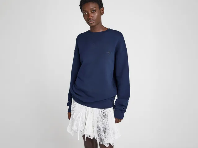 J.W. Anderson Ribbon Anchor Sweatshirt Navy Damen