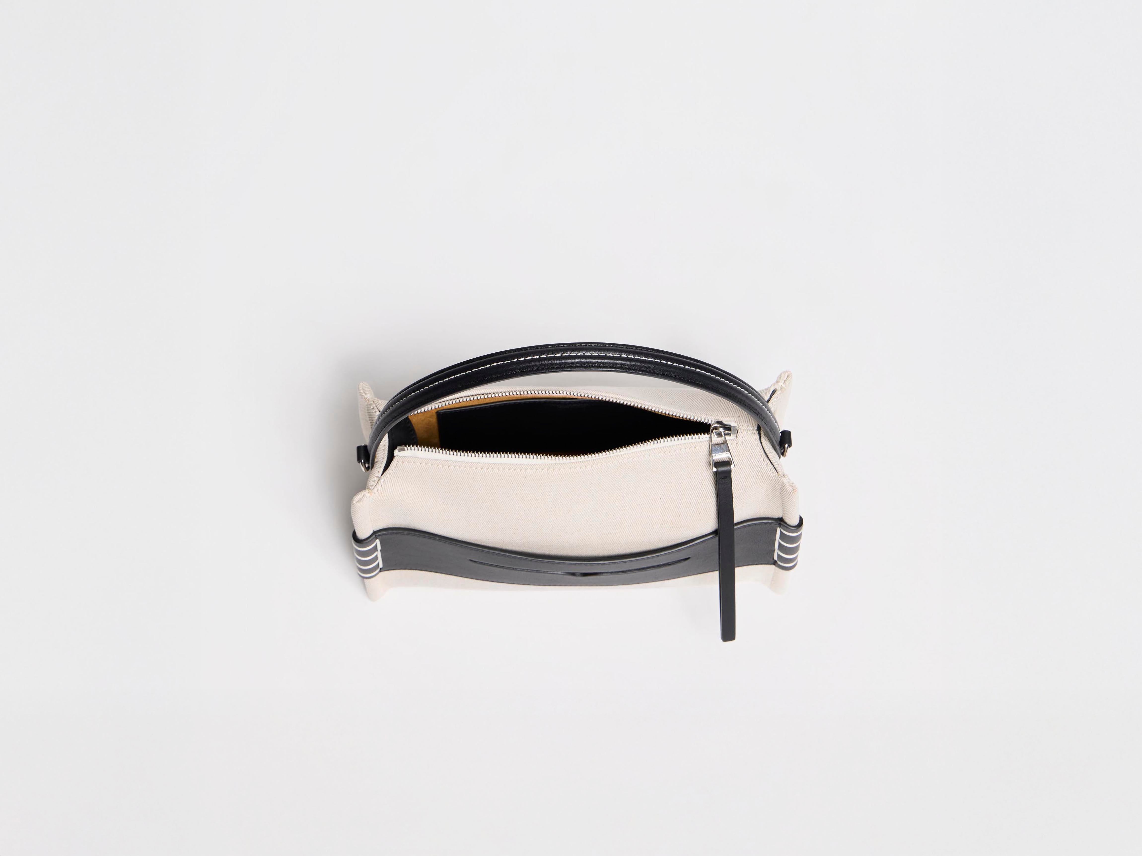 J.W.Anderson Loafer Bag Tasche Canvas Schwarz Leder