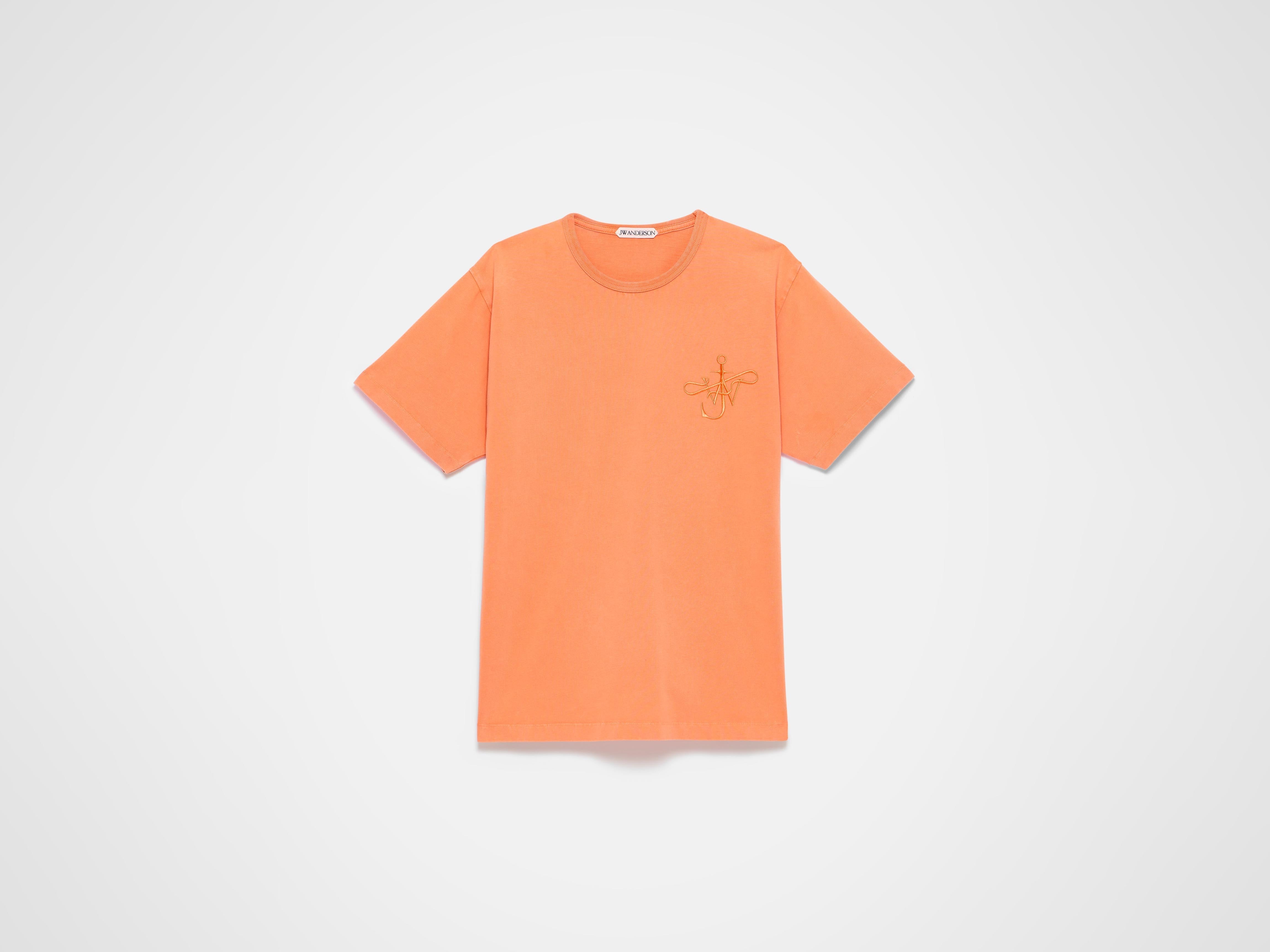 J.W.Anderson Ribbon Anchor T-Shirt Herren washed orange Jersey