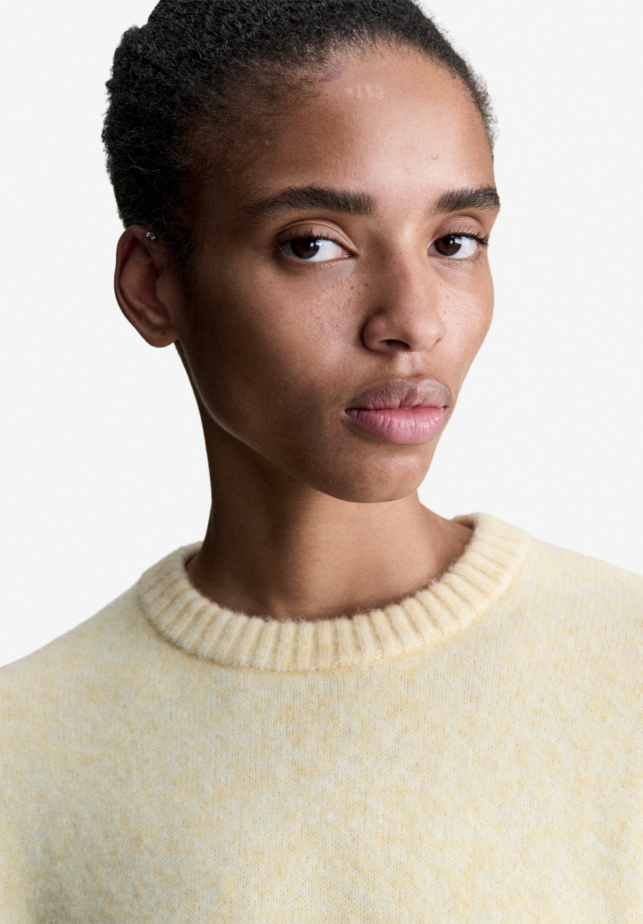 A.P.C. Pullover M hellgelb weit Rundhals
