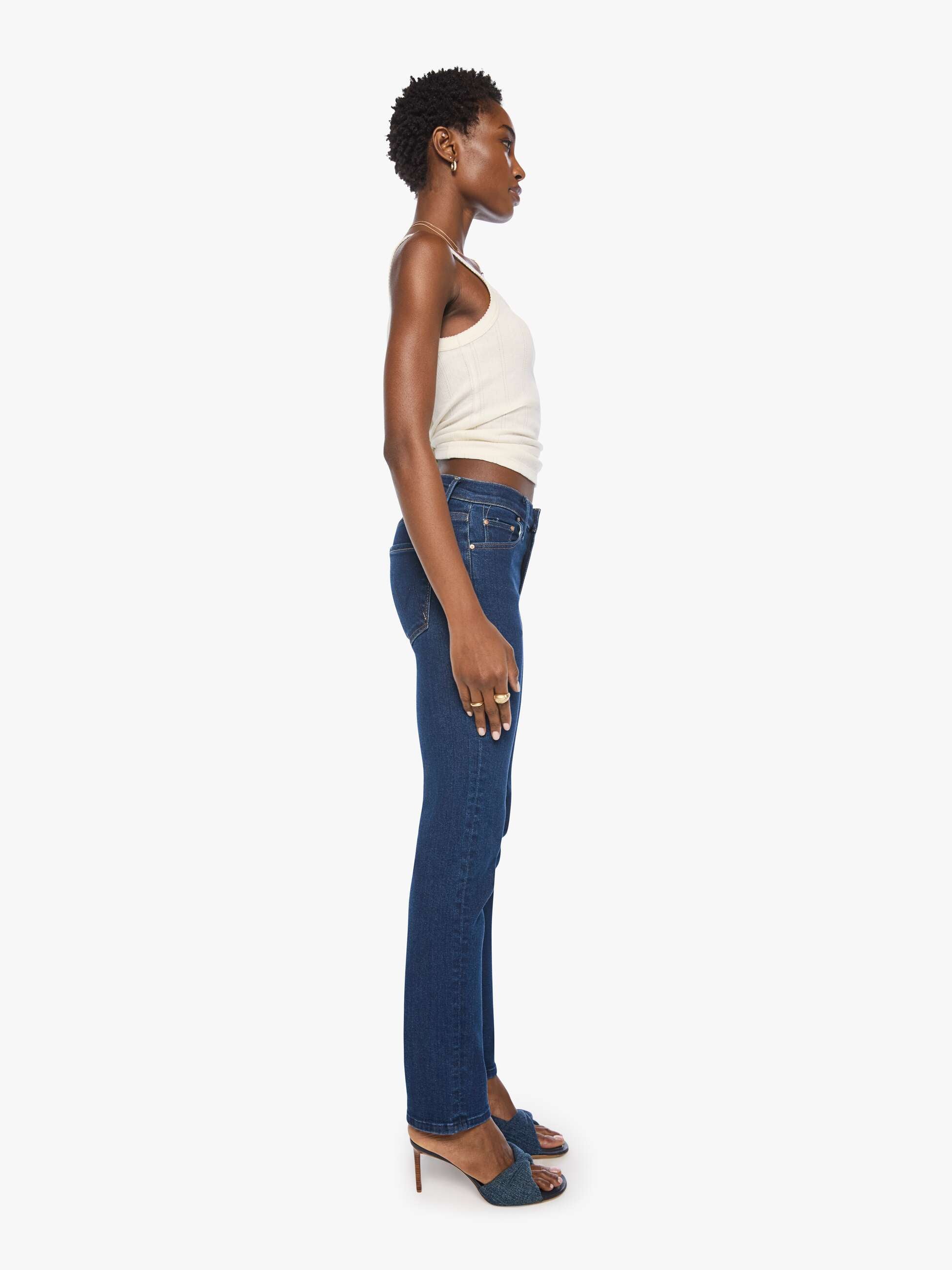 Mother Denim The Mid Rise Rider Skimp Jeans Retrograde Rodeo