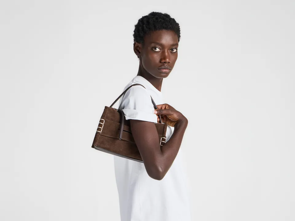 J.W.Anderson Small Loafer Bag Tasche Braun Wildleder
