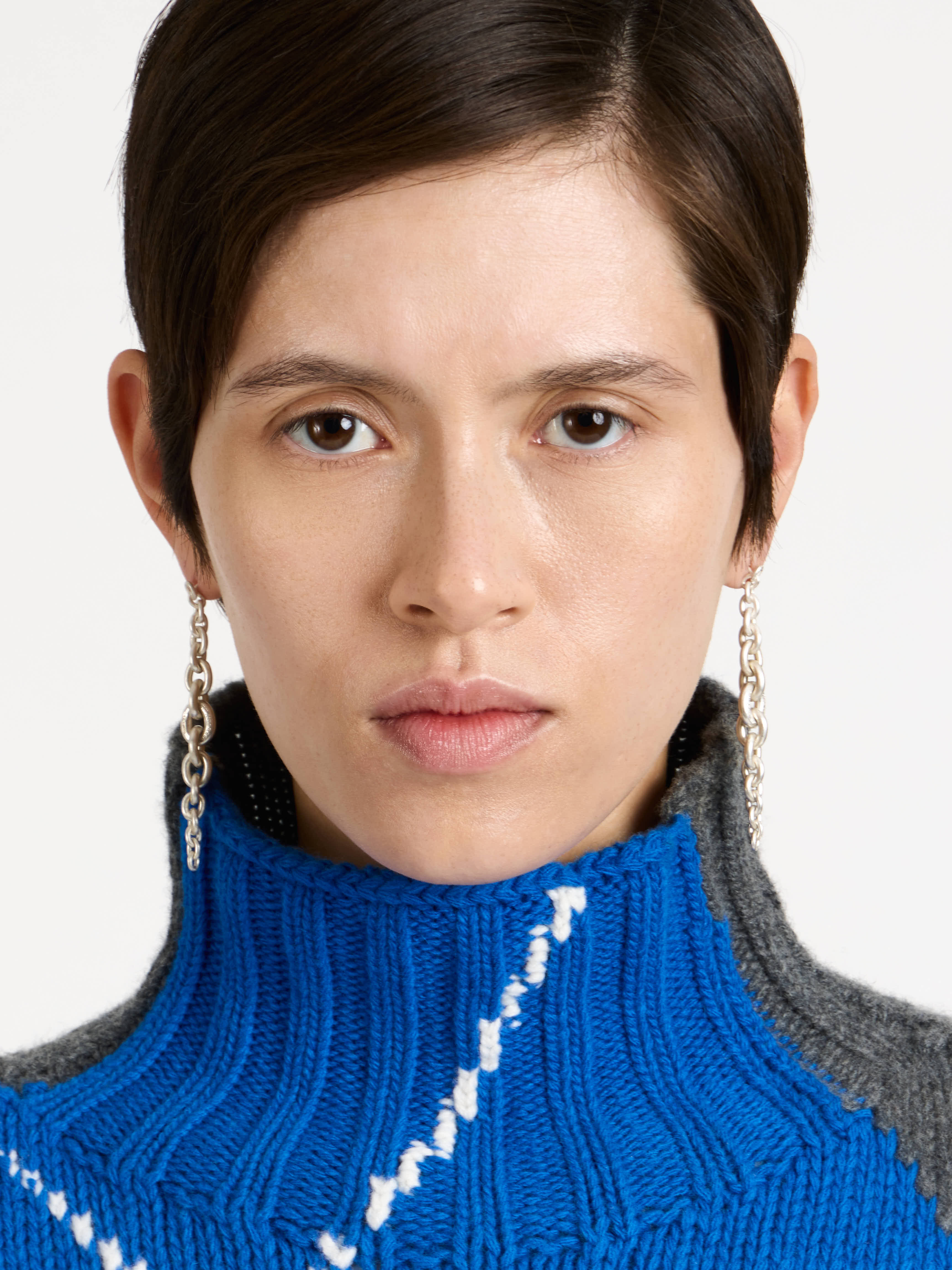 J.W.Anderson Fine Jewellery Chain-Link Ohrringe Weißgold 18kt