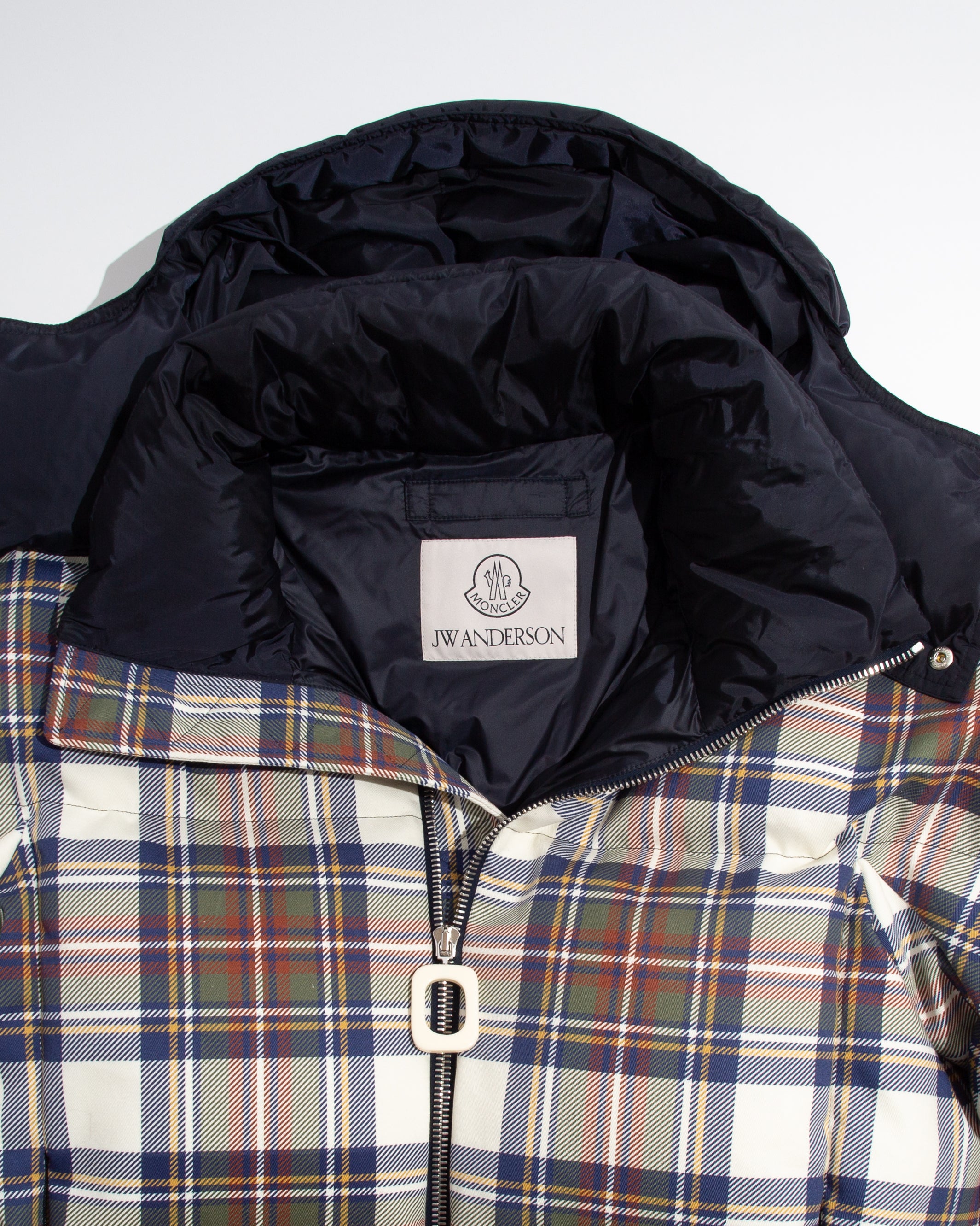 J.W.Anderson x Moncler Plaid Pufferjacke Herren Multi