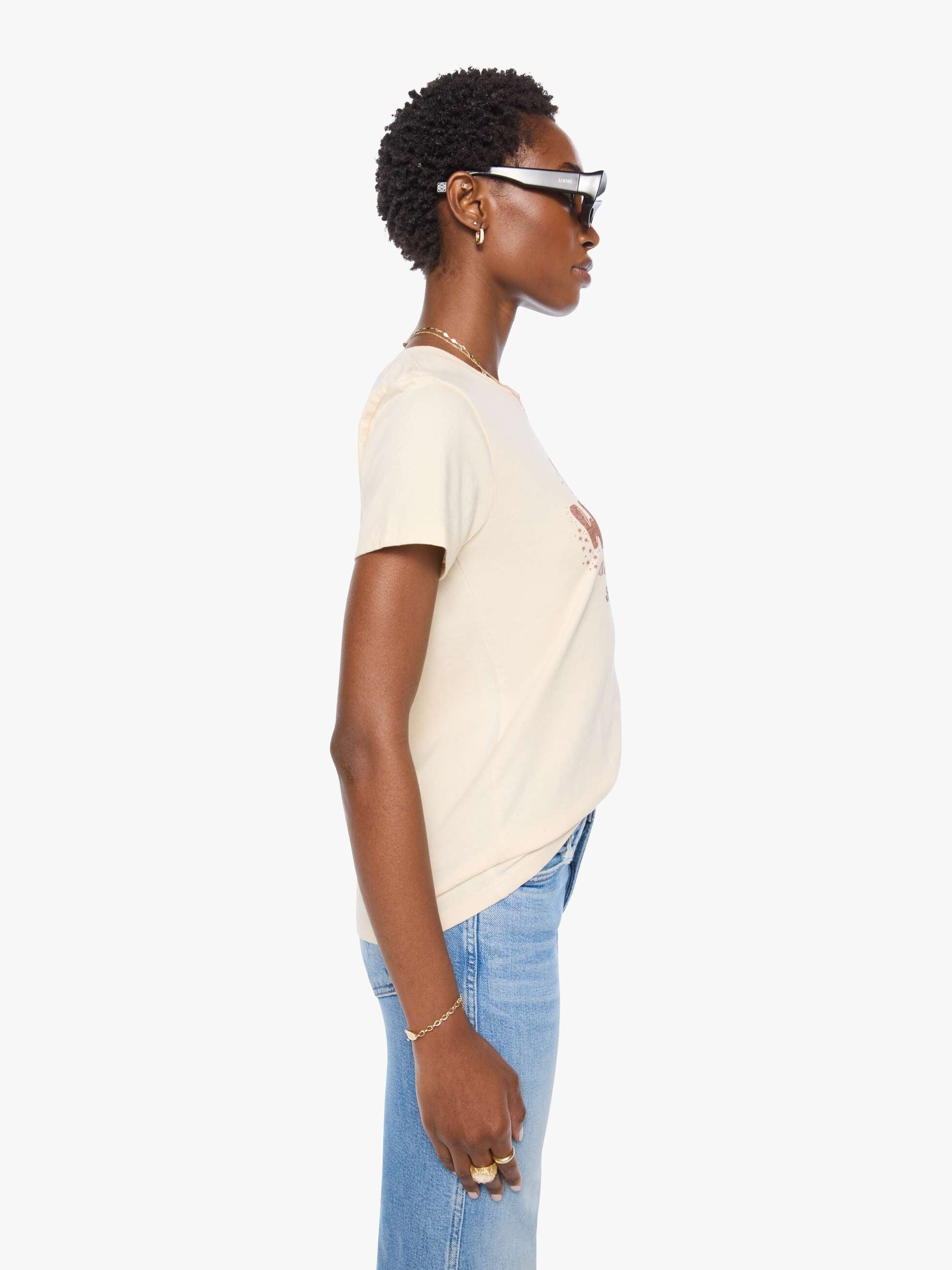 Mother Boxy Goodie Goodie T-Shirt Lady Wonder Creme