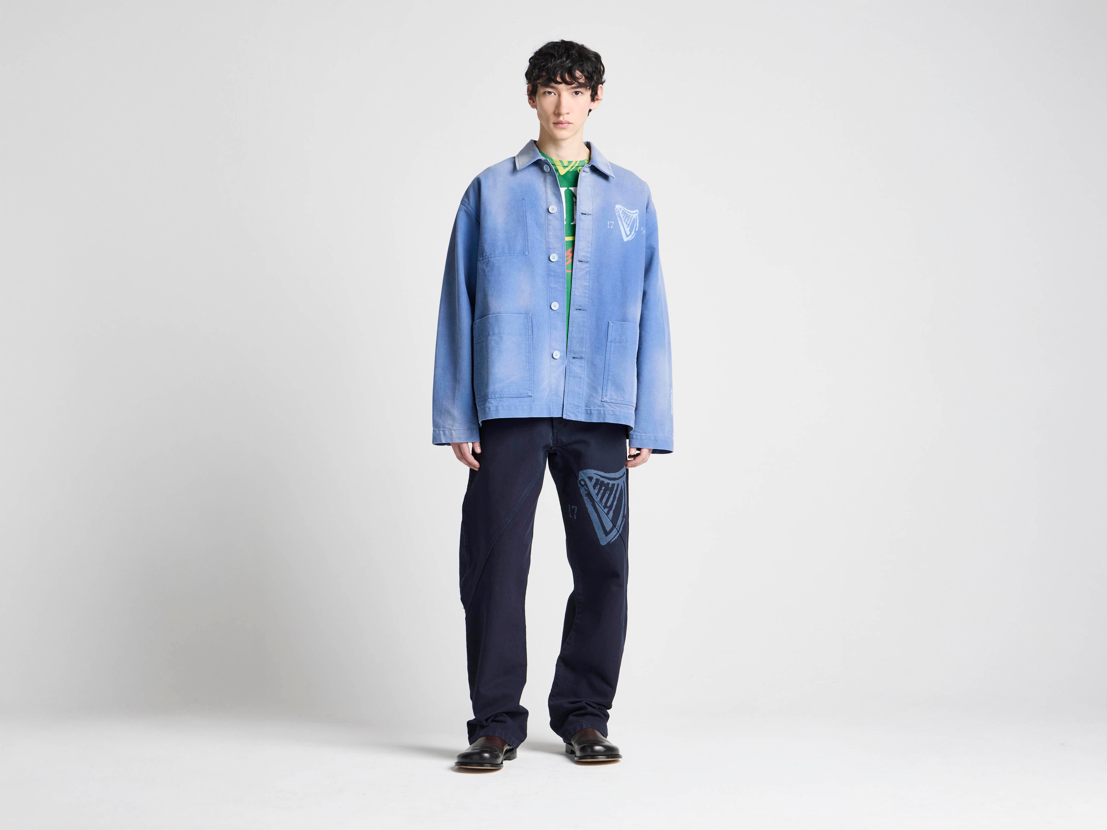 J.W.Anderson Guinness Chore Jacket Denim Mid-Blue Unisex