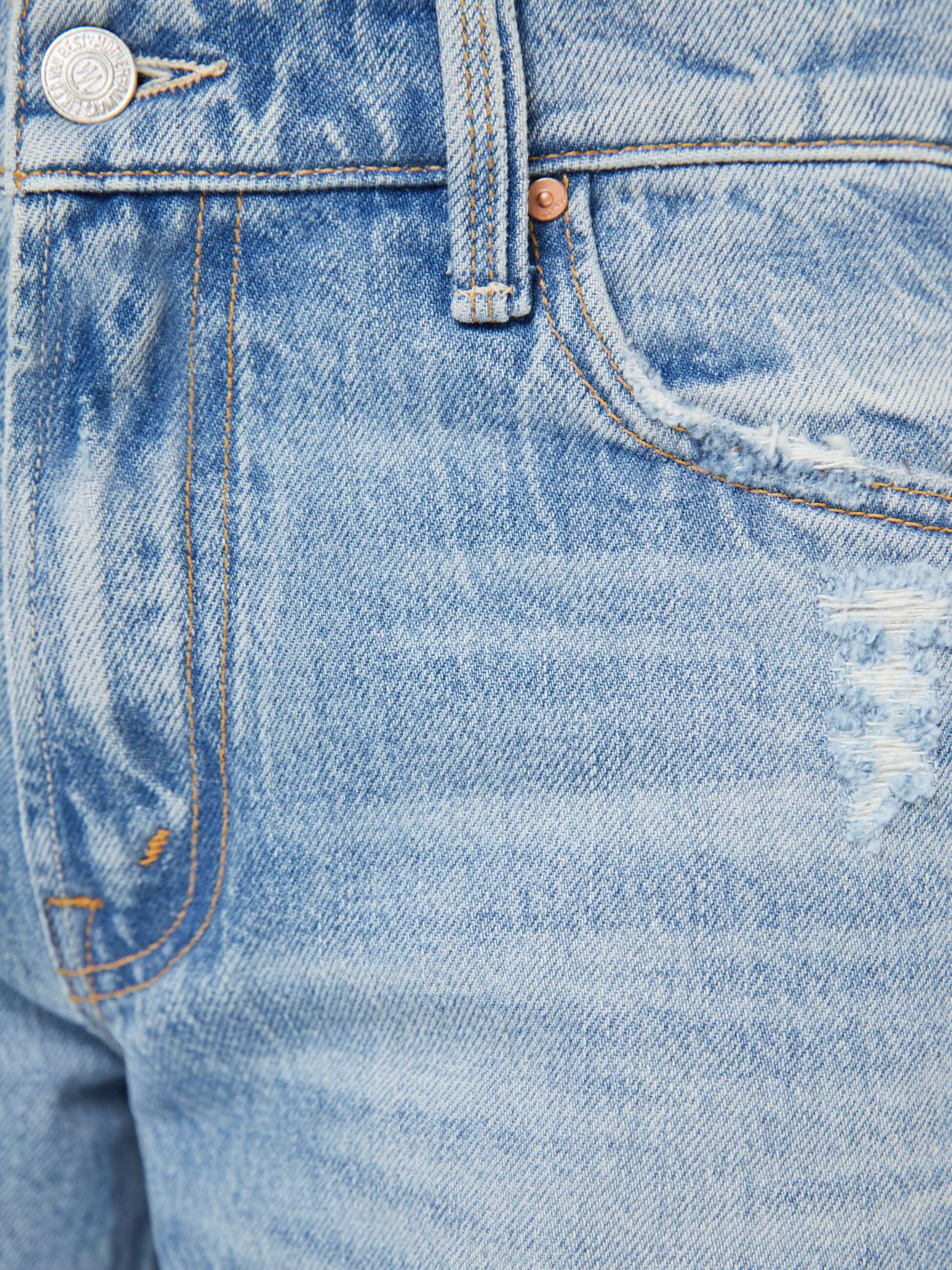 Mother The Bookie Nerdy Bootcut Jeans FAFO Hellblau