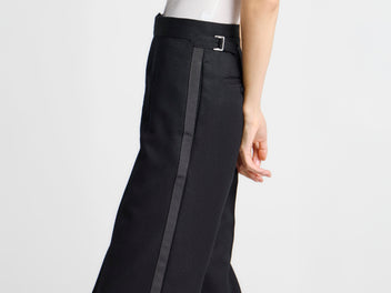 J.W.Anderson Tailored Tuxedo Hose Schwarz Seide Herren