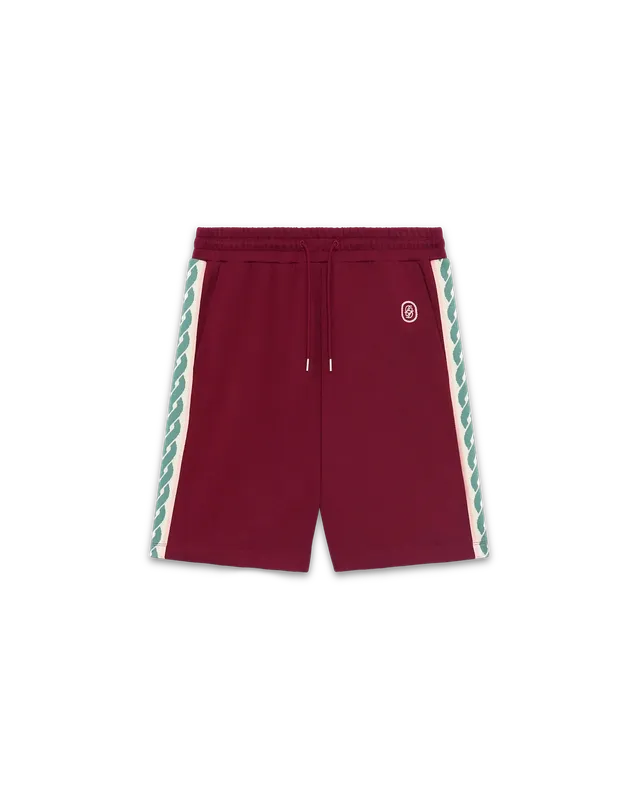 Drôle De Monsieur Le Short Survêtement Shorts Wine Baumwolle