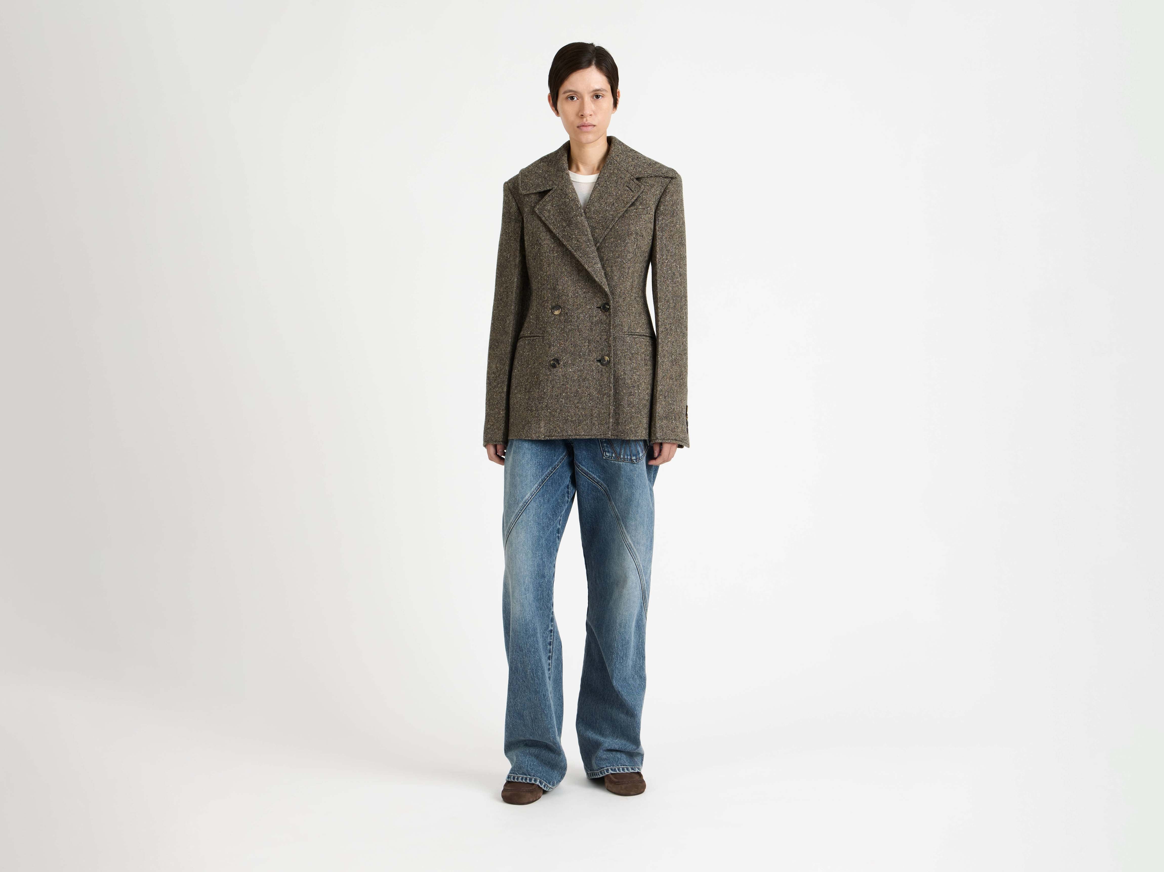 J.W.Anderson Fitted Waist Blazer Damenjacke Schwarz Beige 10