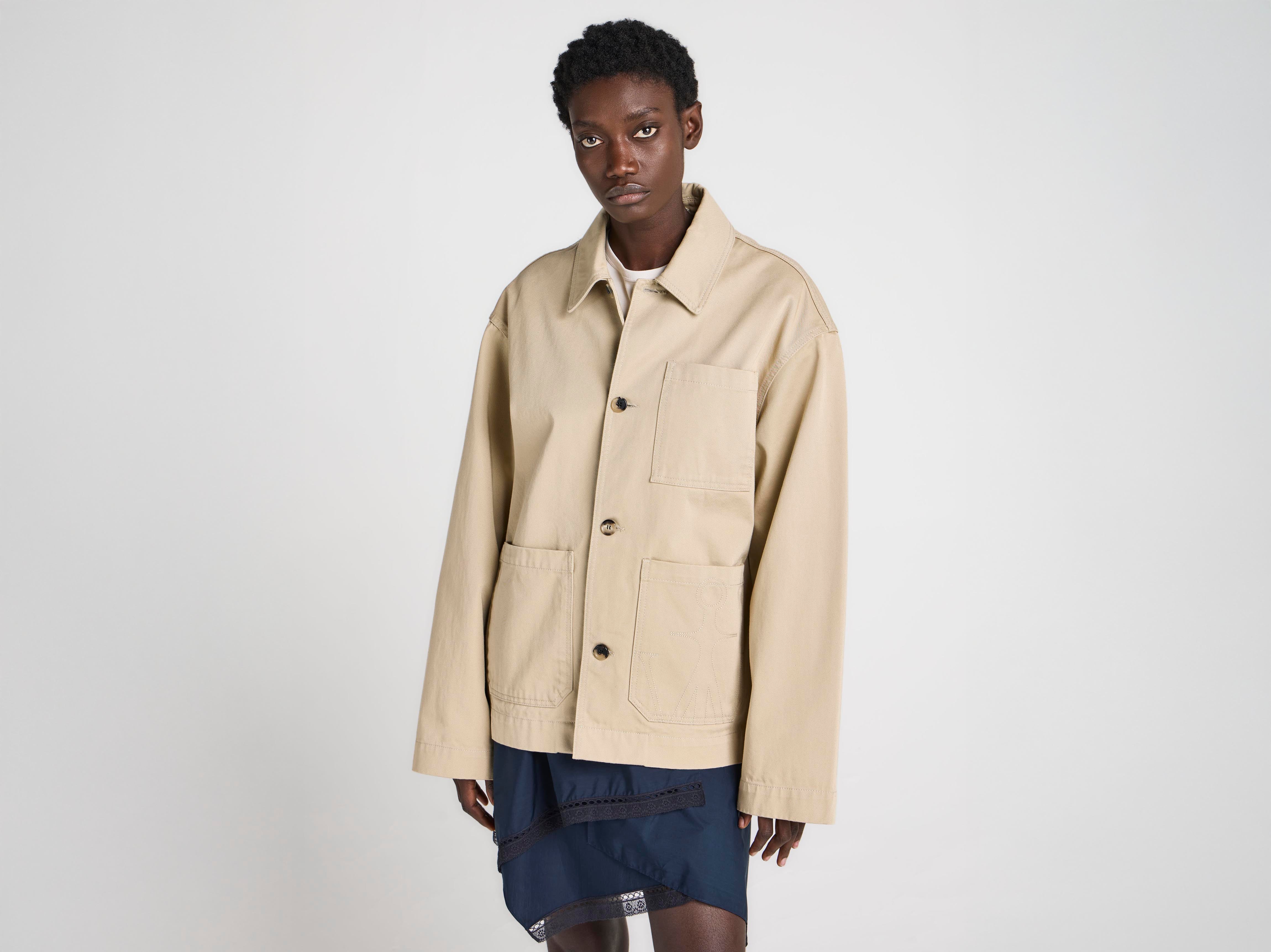 J.W.Anderson Coats Patch Pocket Jacke Damen beige