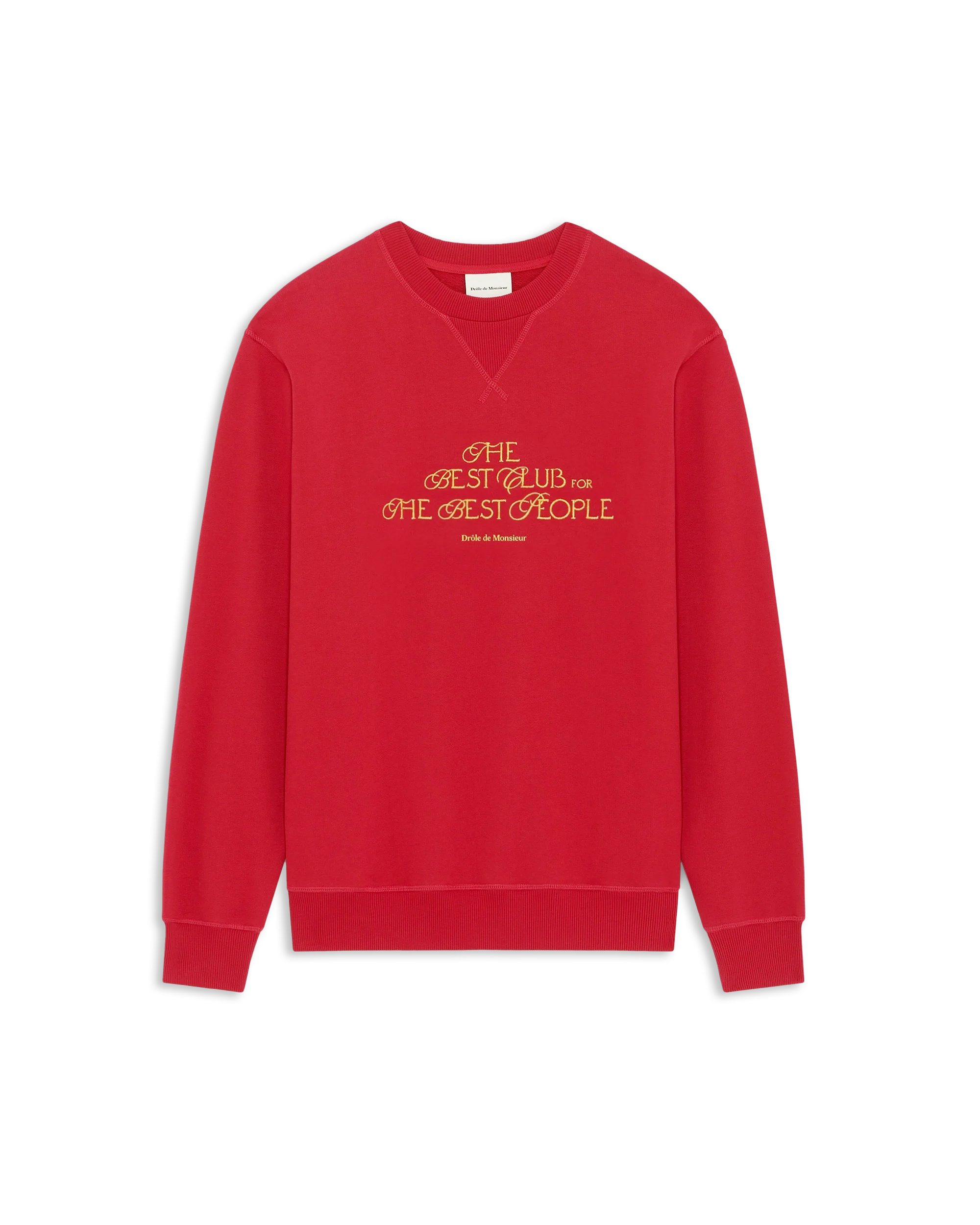Drôle De Monsieur The Best Club Sweatshirt Rot Baumwolle