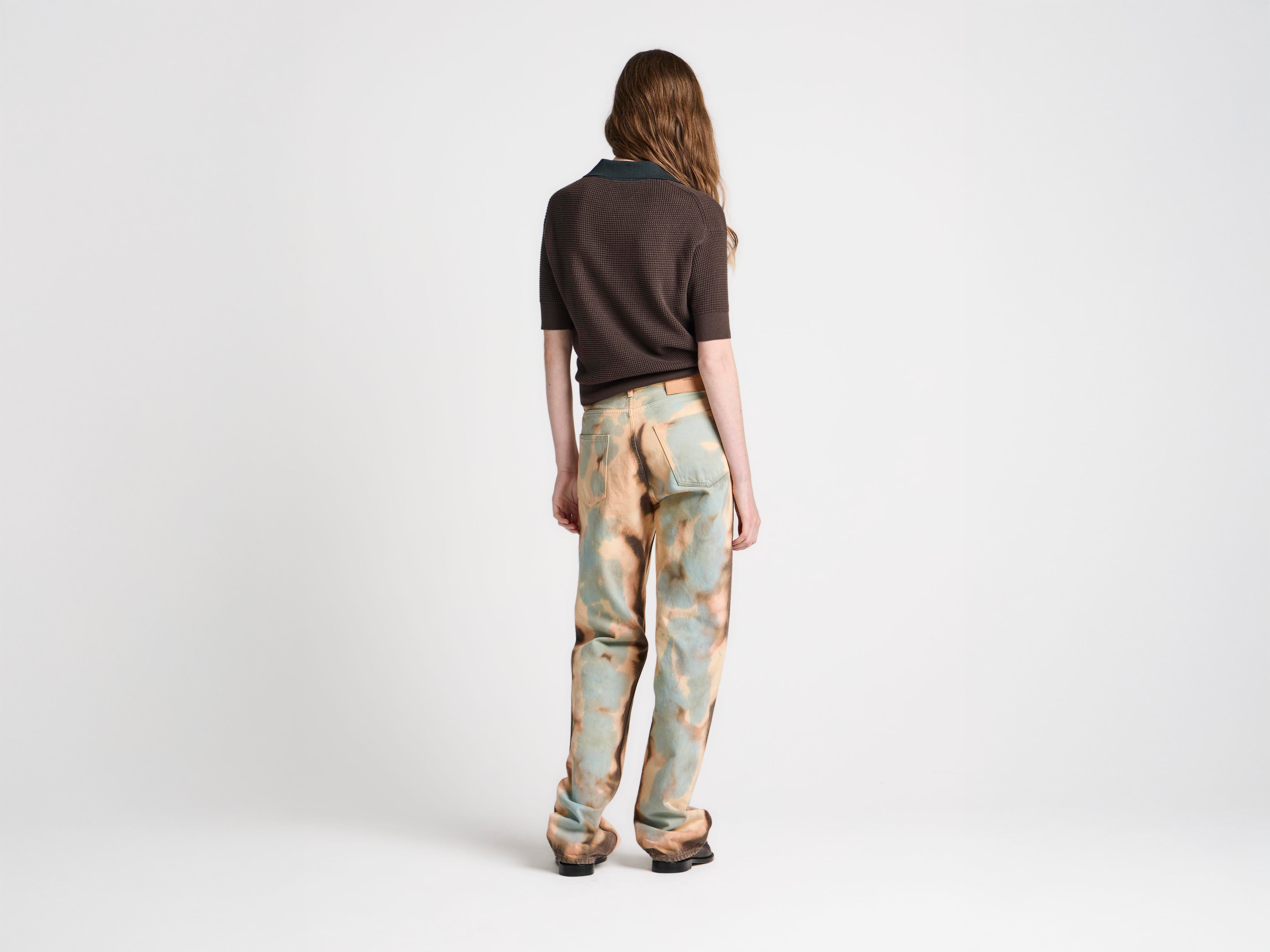 J.W.Anderson Jeans Straight Leg Damen Peach Bleached