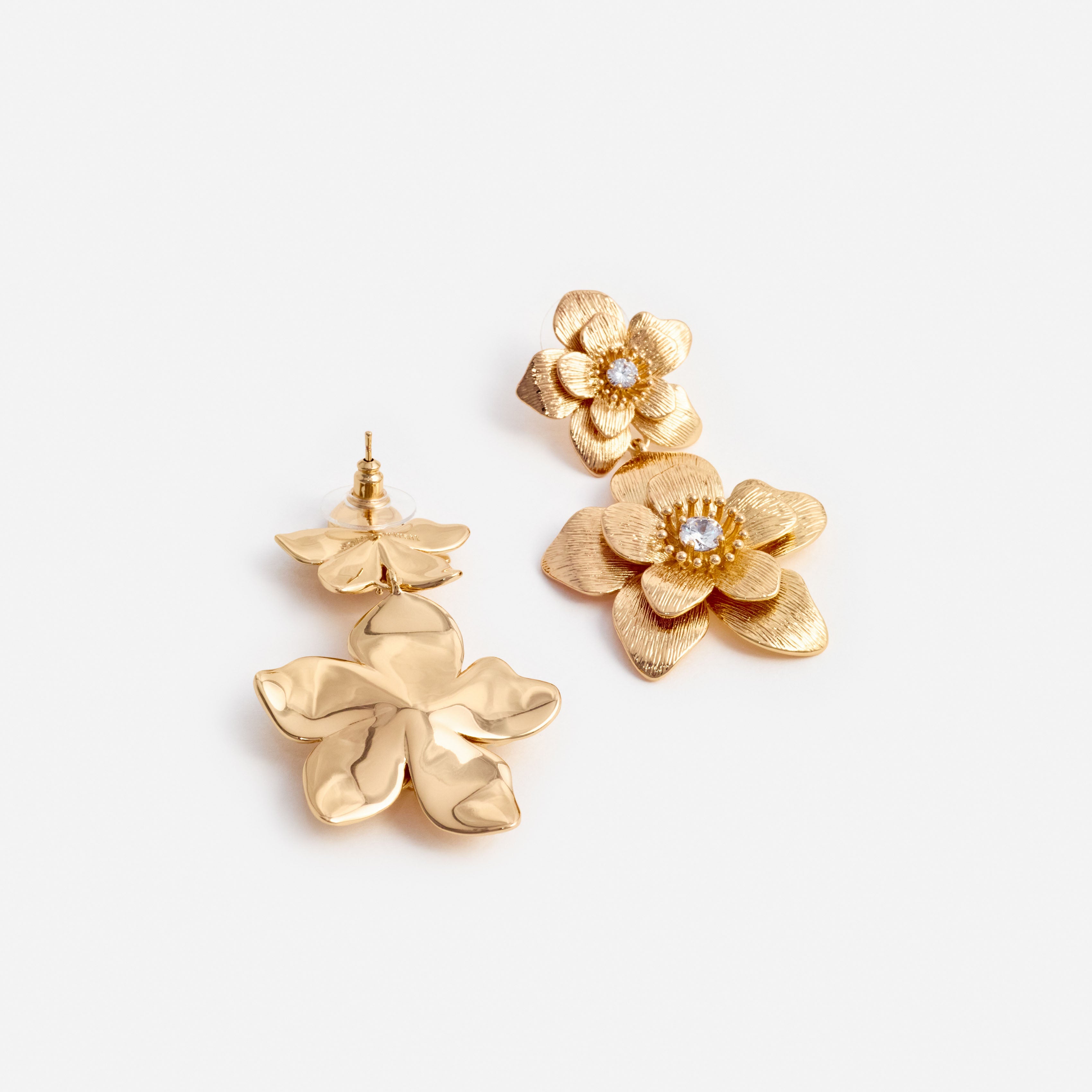 Self Portrait Gold Flower Ohrringe Gold Blume One Size