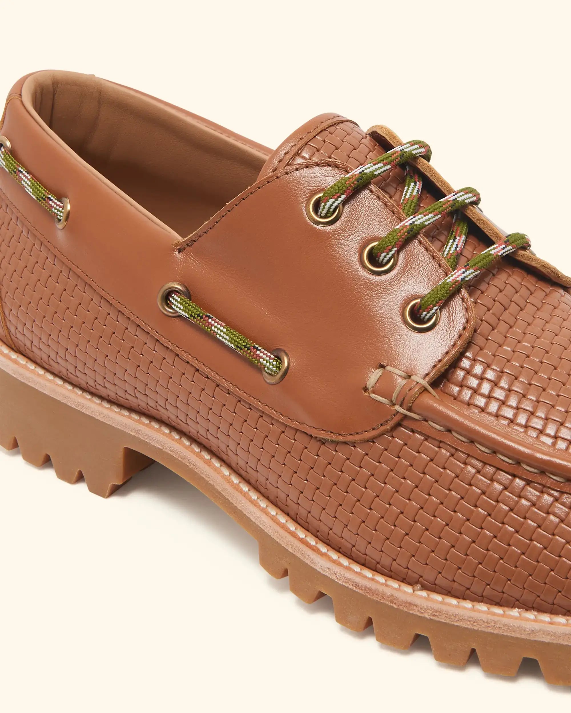 Drôle De Monsieur La Chaussure Bateau Bootsschuh cognac Leder