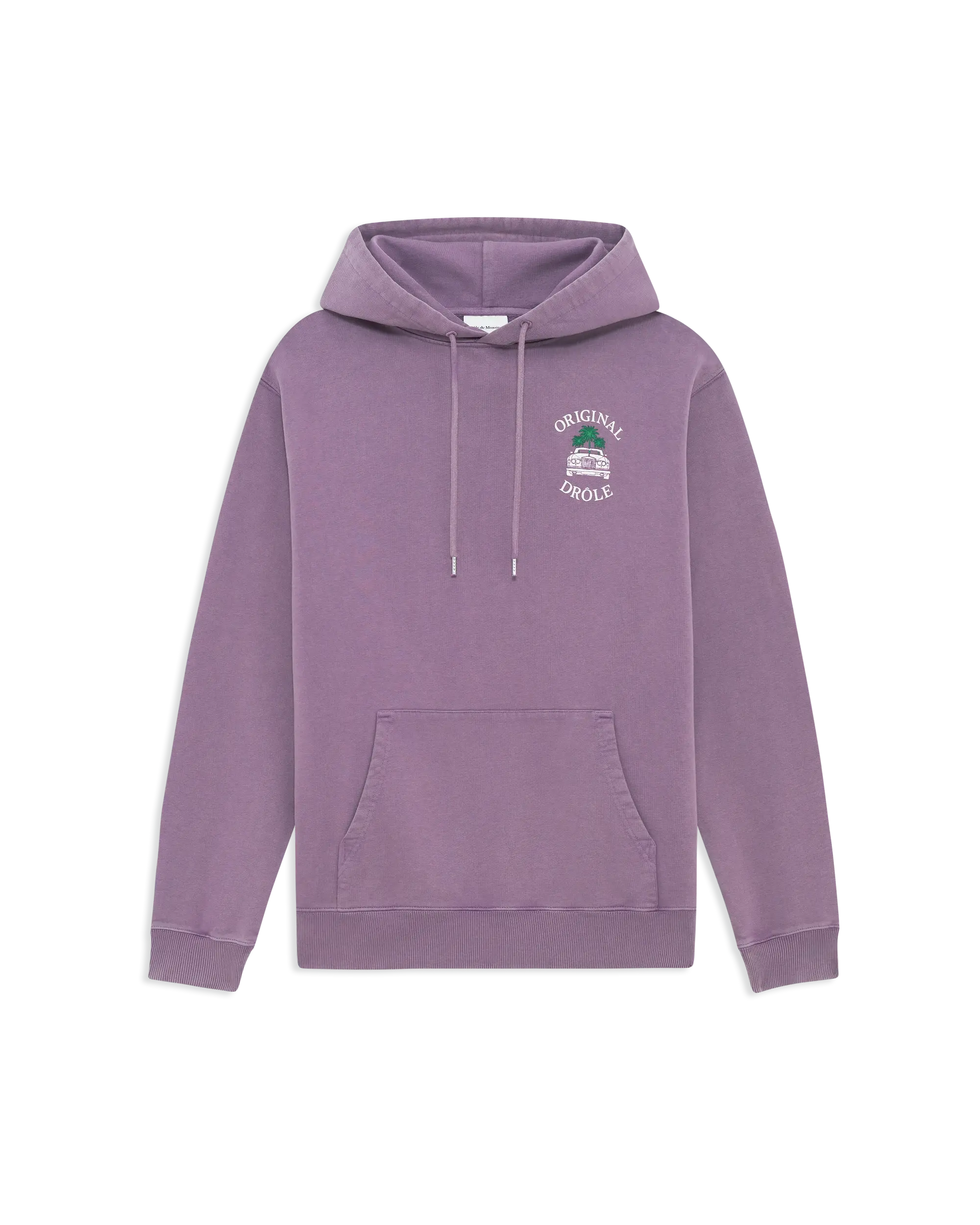 Drôle De Monsieur Washed Drôle Car Palms Hoodie Lila Baumwolle