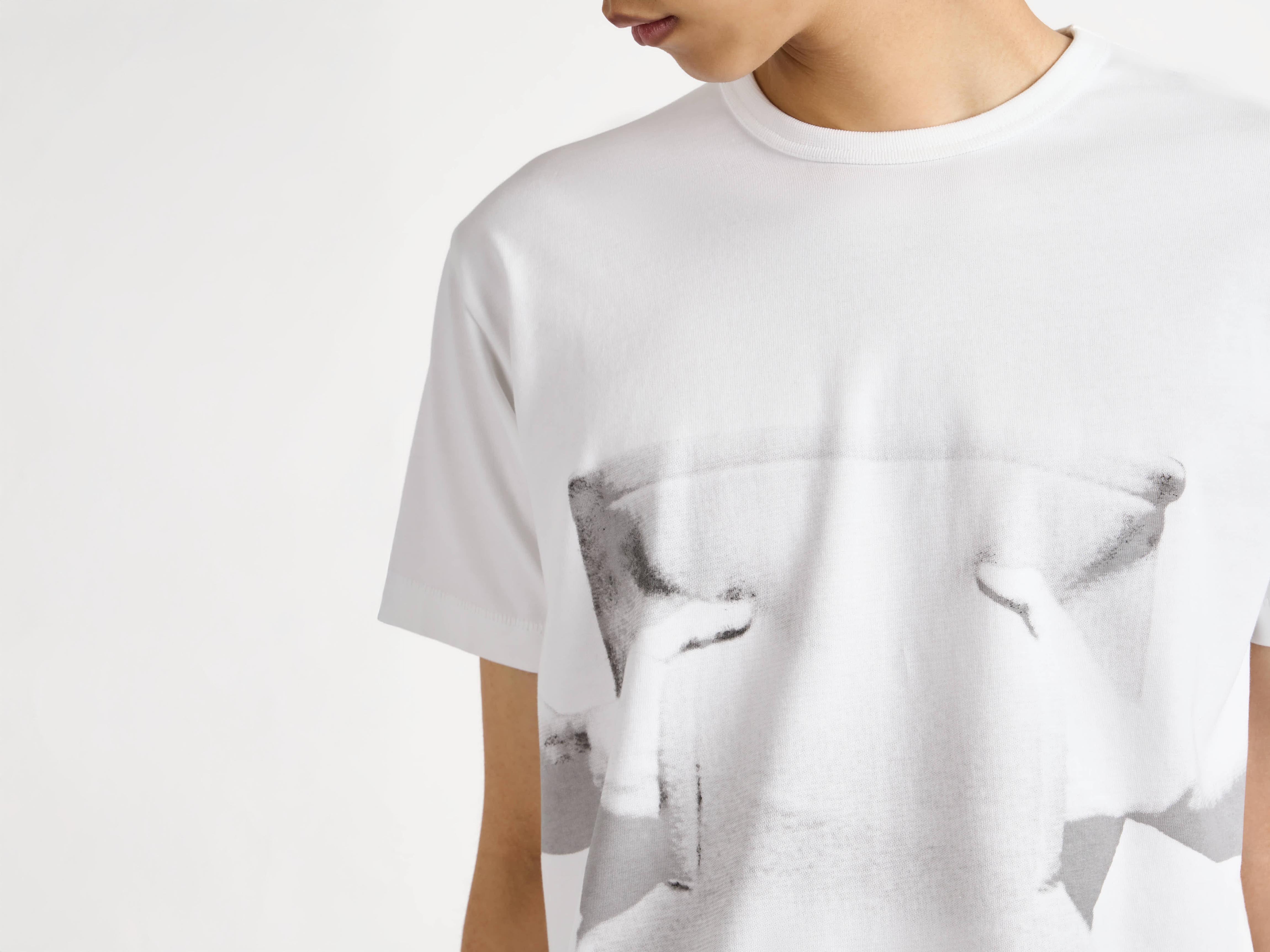 J.W. Anderson Gesture T-Shirt Weiß Jersey Print Herren