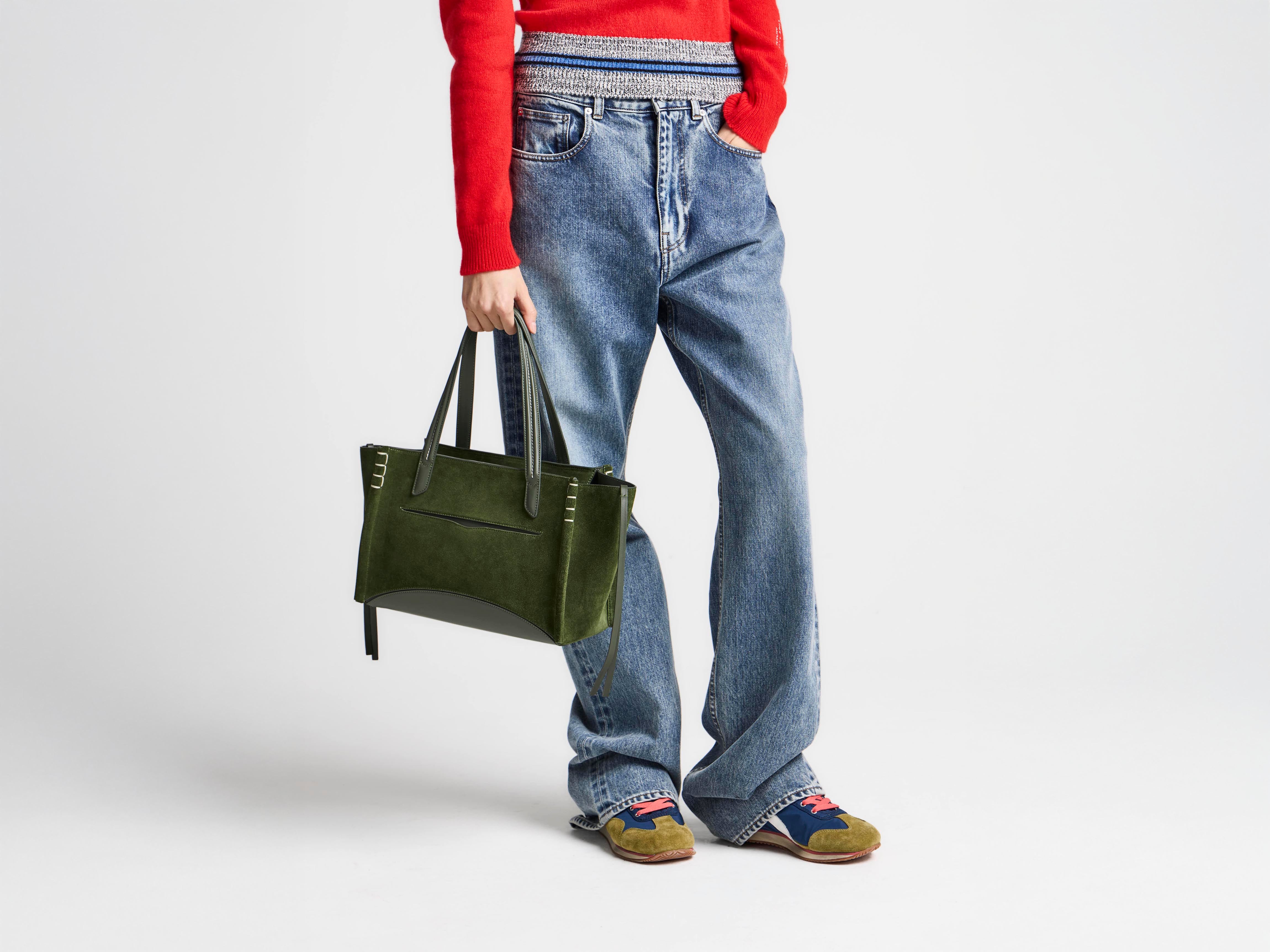 J.W.Anderson Bags Elongated Loafer Cabas Khaki Tote