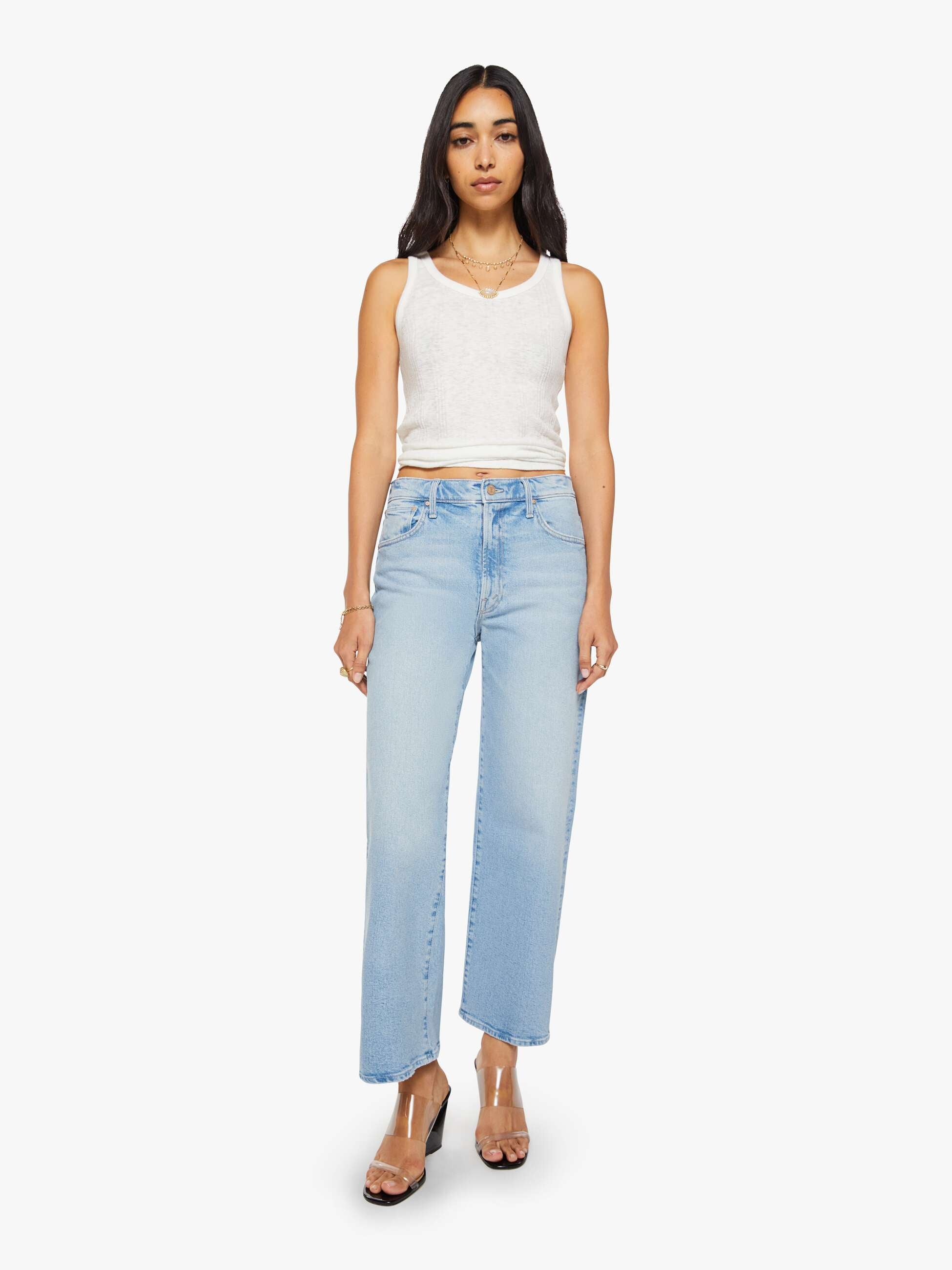 Mother Denim The Dodger Ankle Jeans Fringe Benefits relaxed