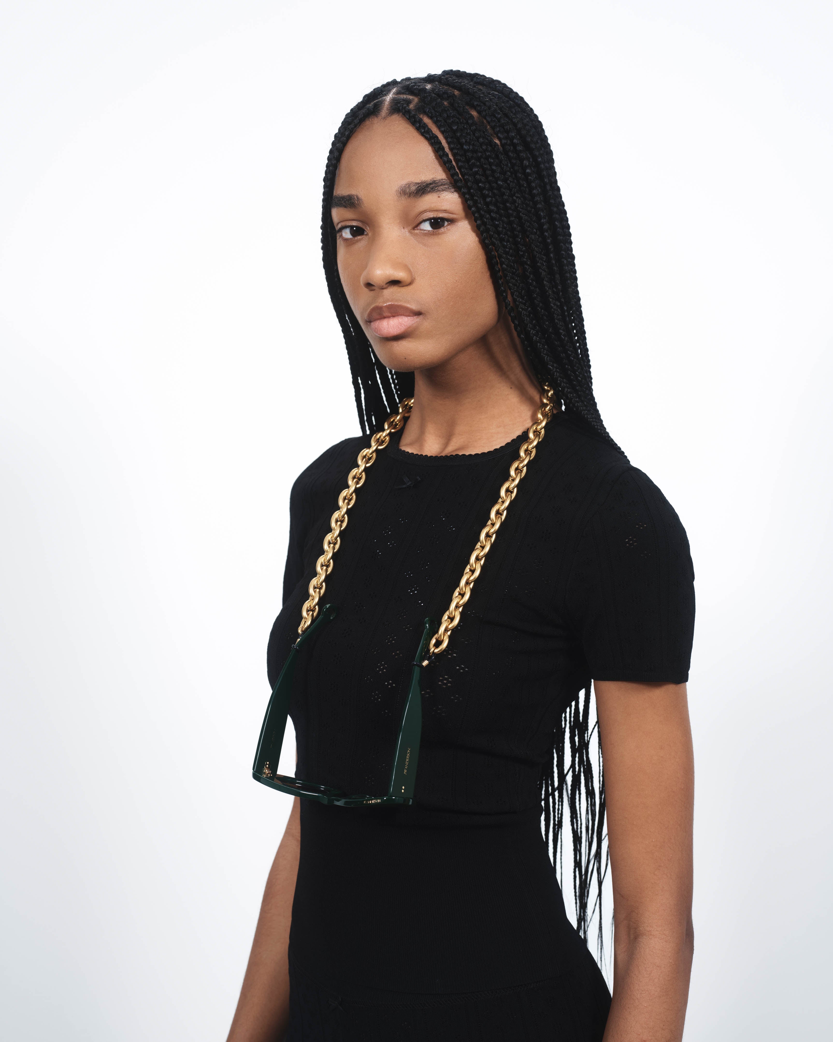 J.W.Anderson Sunglasses Chain-Link Brillenband Gold