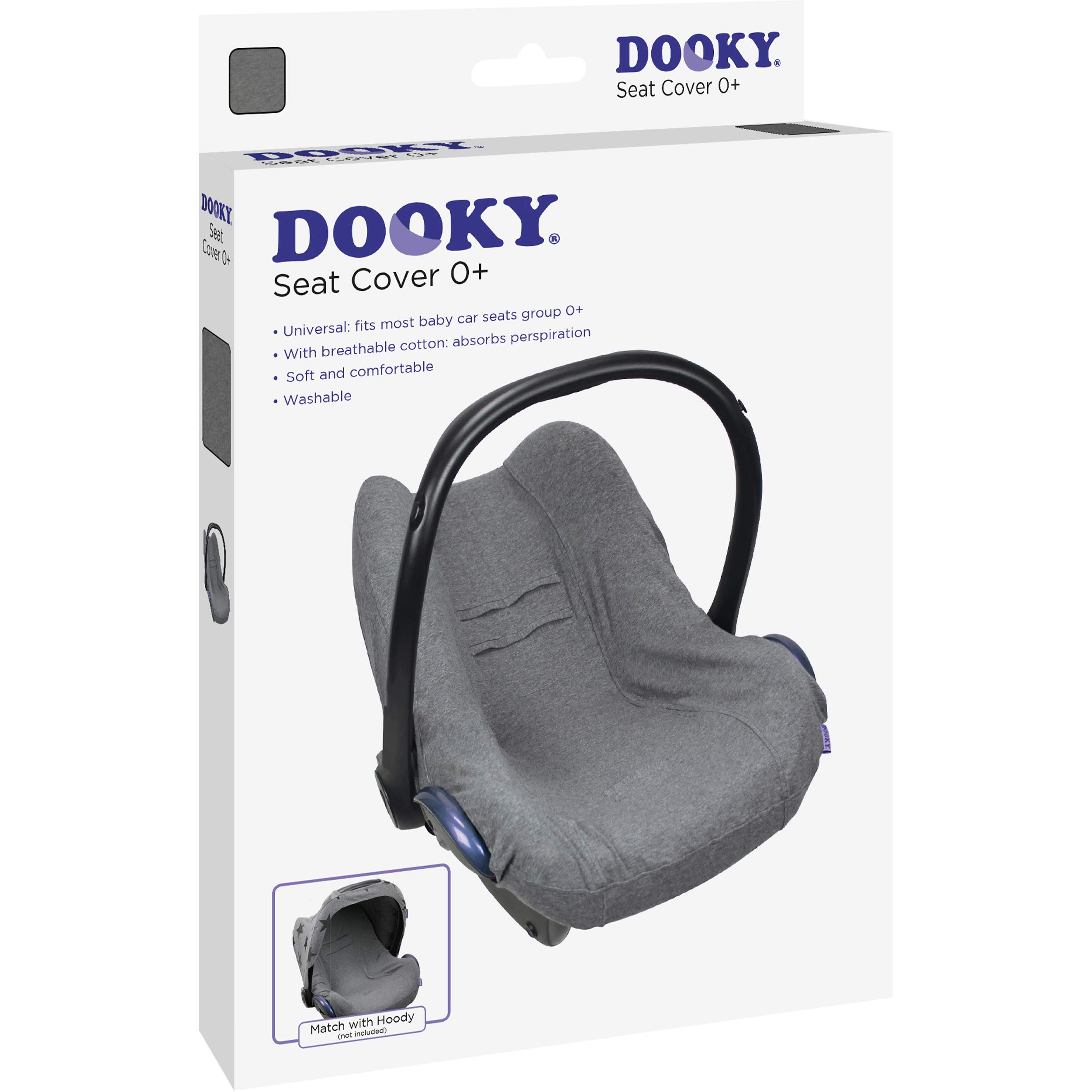 Dooky Hoody Combi Pack Sonnenschutz Babyschale Grey Star Grau