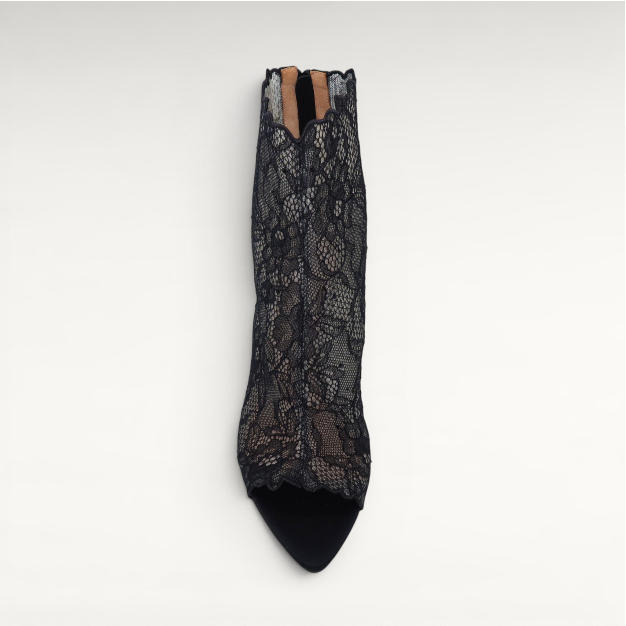 Gedebe Bella Bootie Spitze Open-Toe Stiefeletten