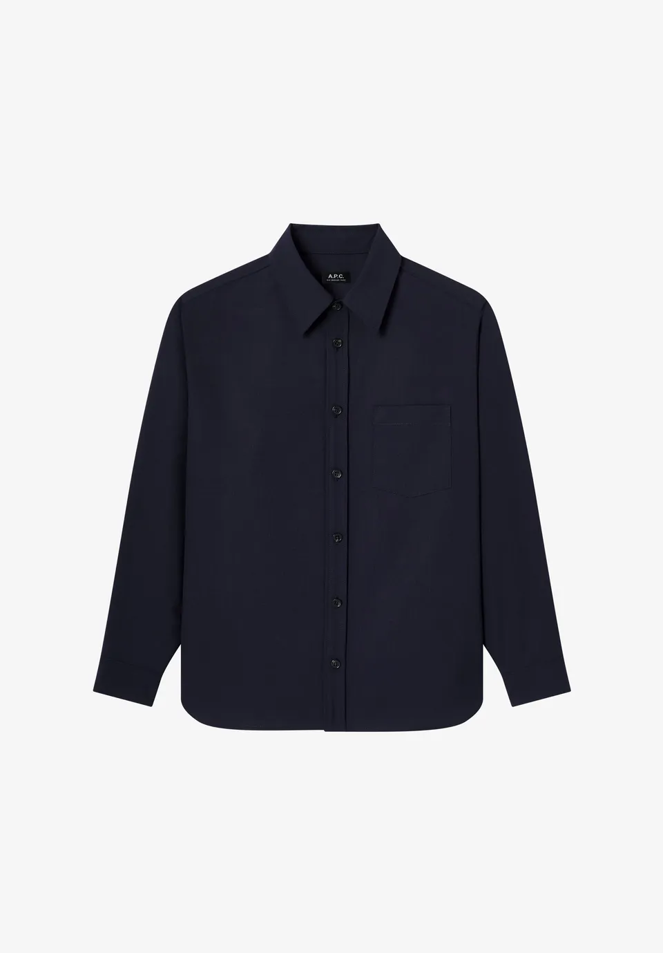 A.P.C. Overshirt Wolle Marineblau Gr. M