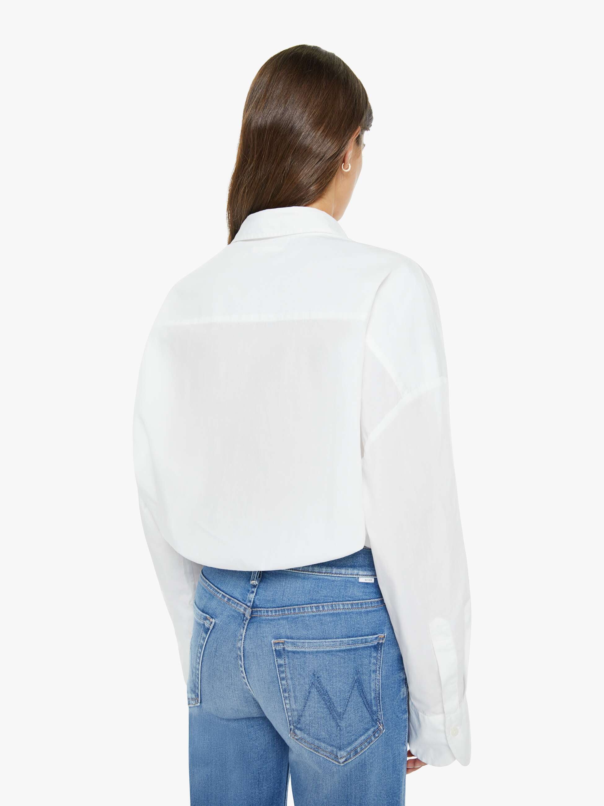 Mother The Scrunchie Frenchie Bluse Weiß Baumwolle