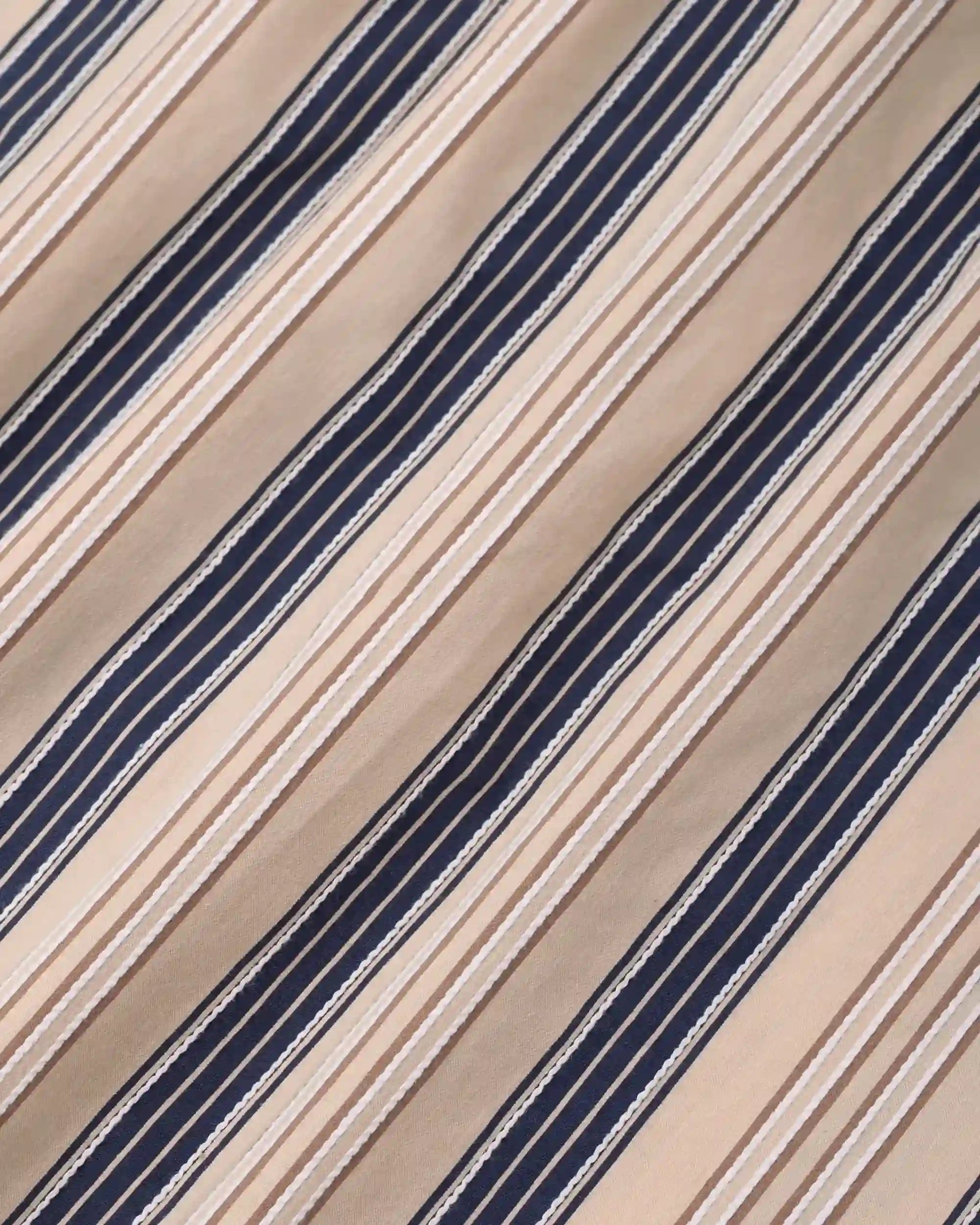Drôle De Monsieur Chemise Rayée Hemd beige gestreift