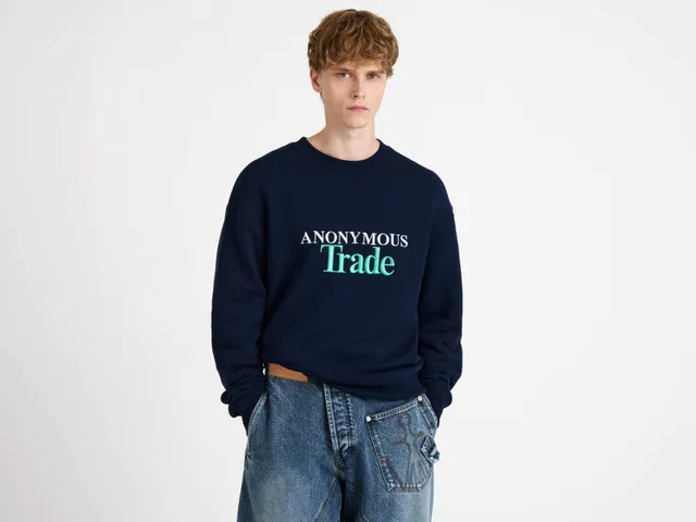J.W.Anderson Anonymous Trade Sweatshirt Navy Herren