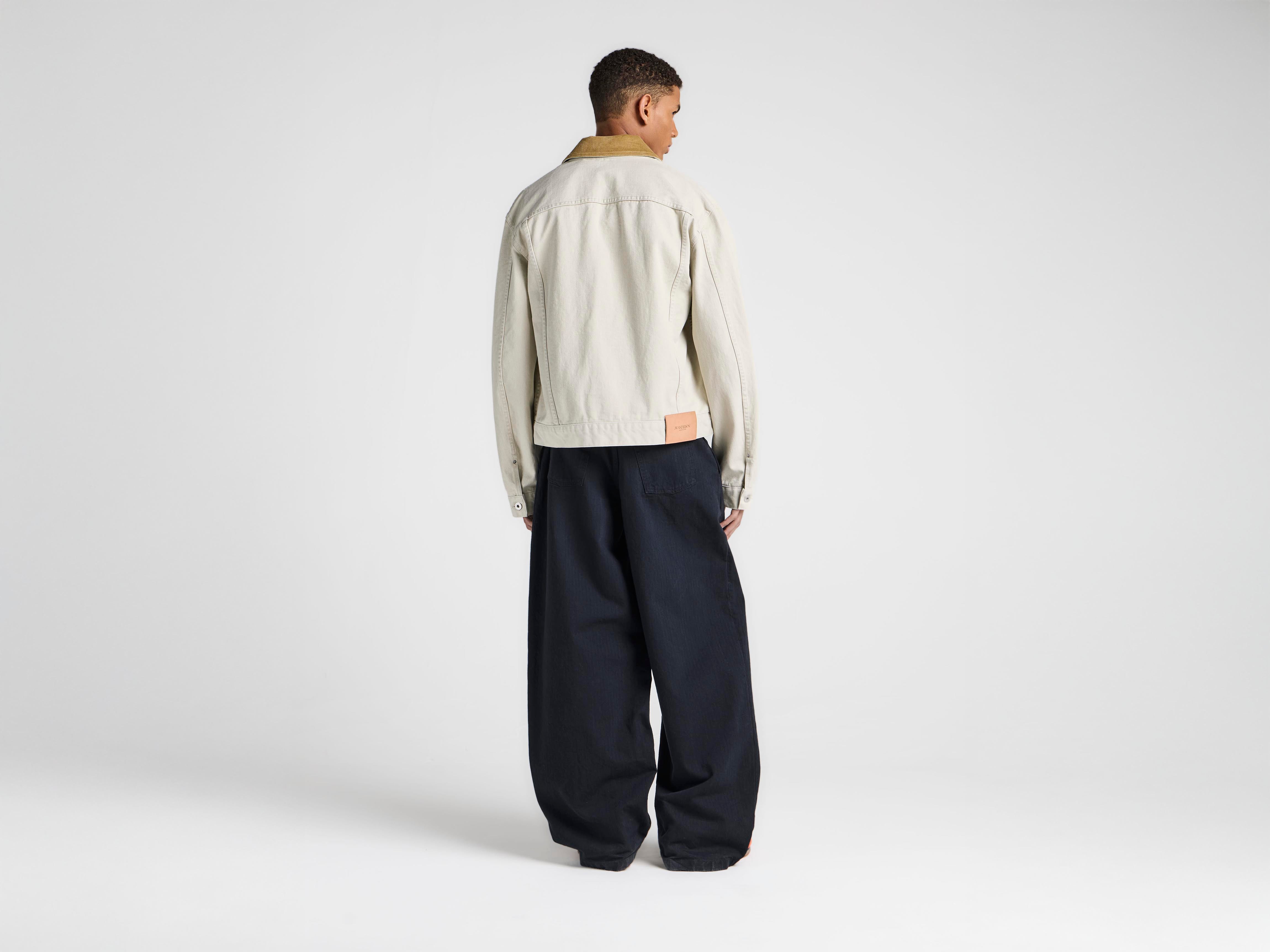 J.W.Anderson Corduroy Collar Jeansjacke Ecru