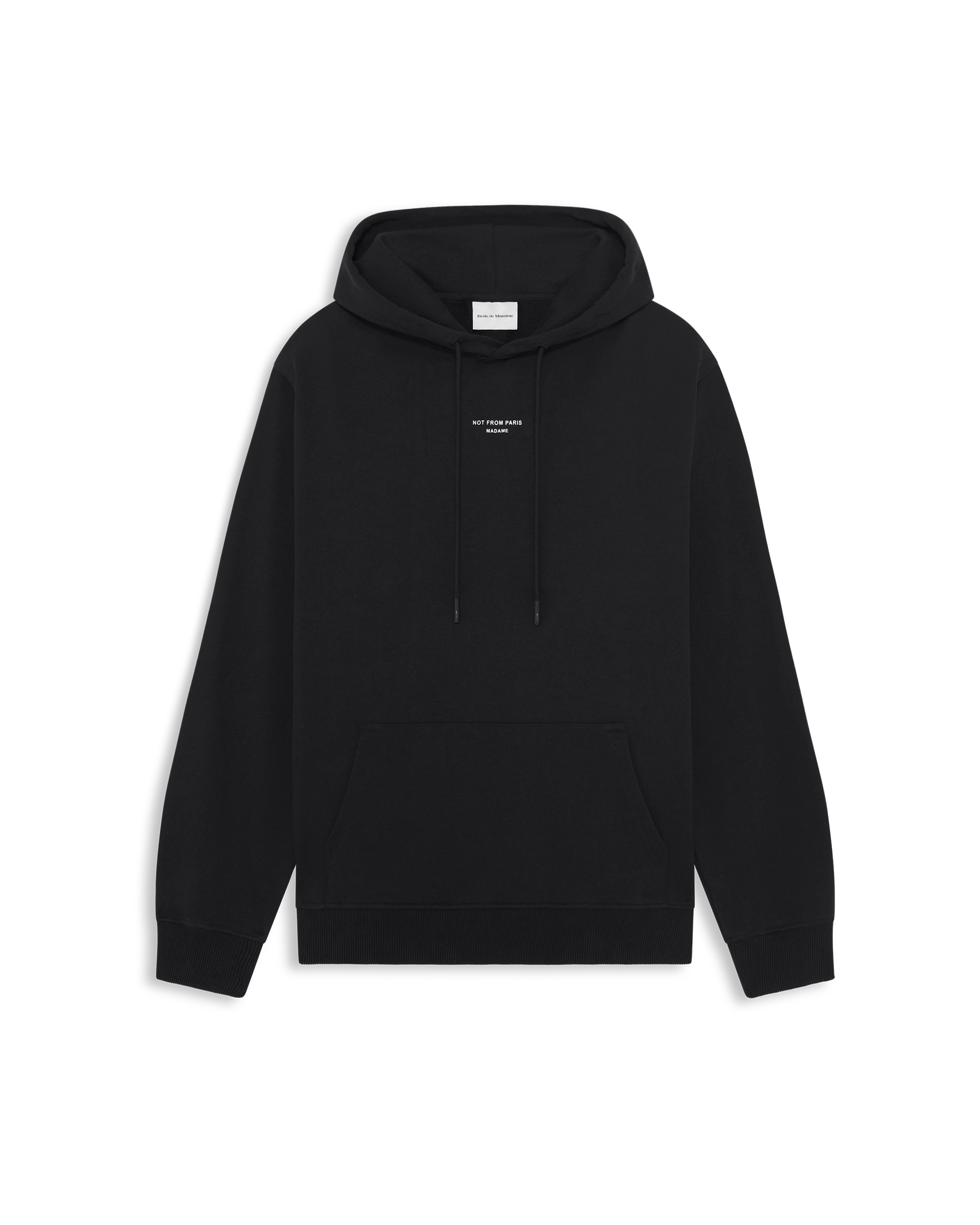 Drôle De Monsieur Le Hoodie Slogan Classique Hoodie Schwarz