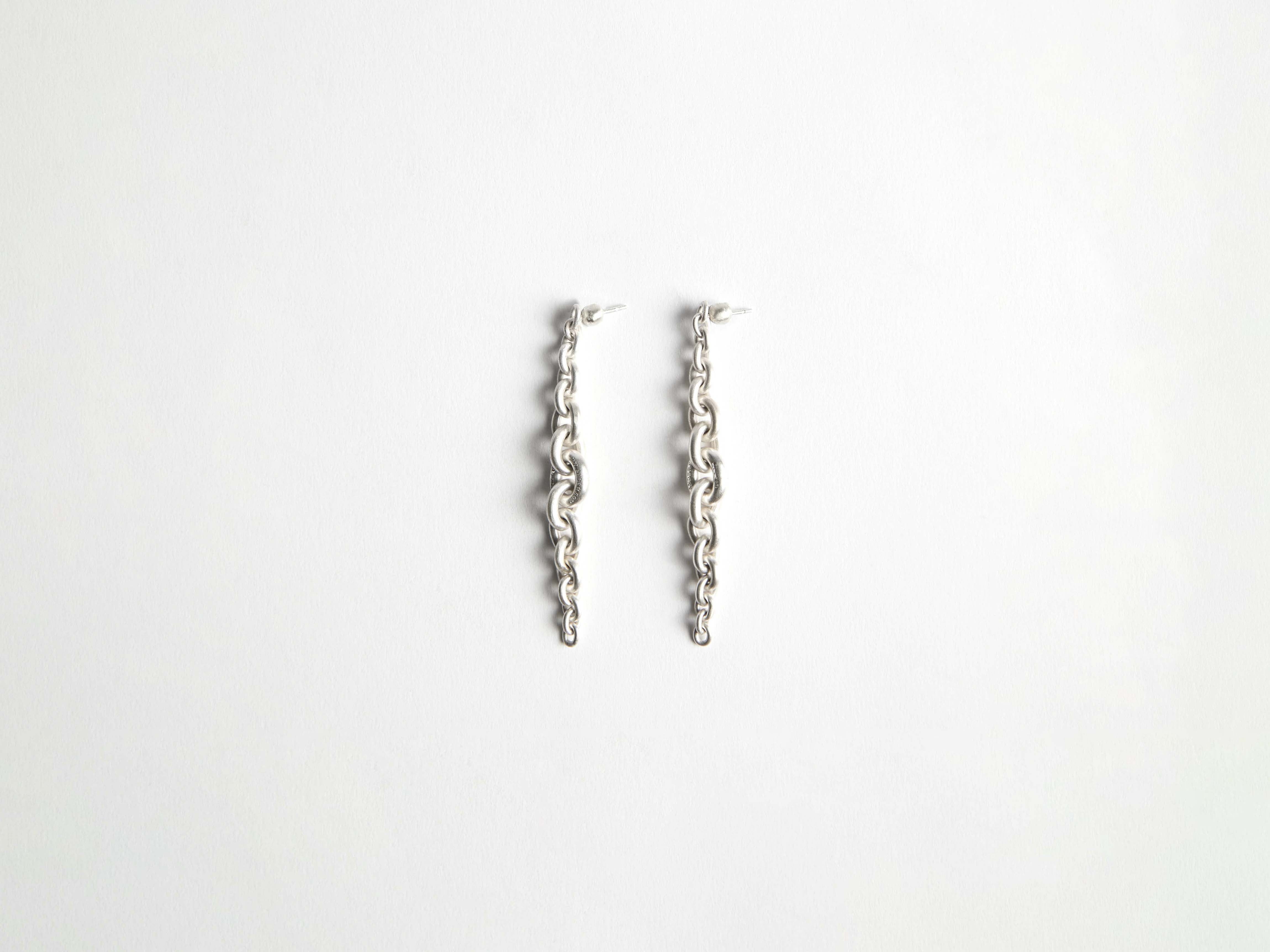 J.W.Anderson Fine Jewellery Chain-Link Ohrringe Weißgold 18kt