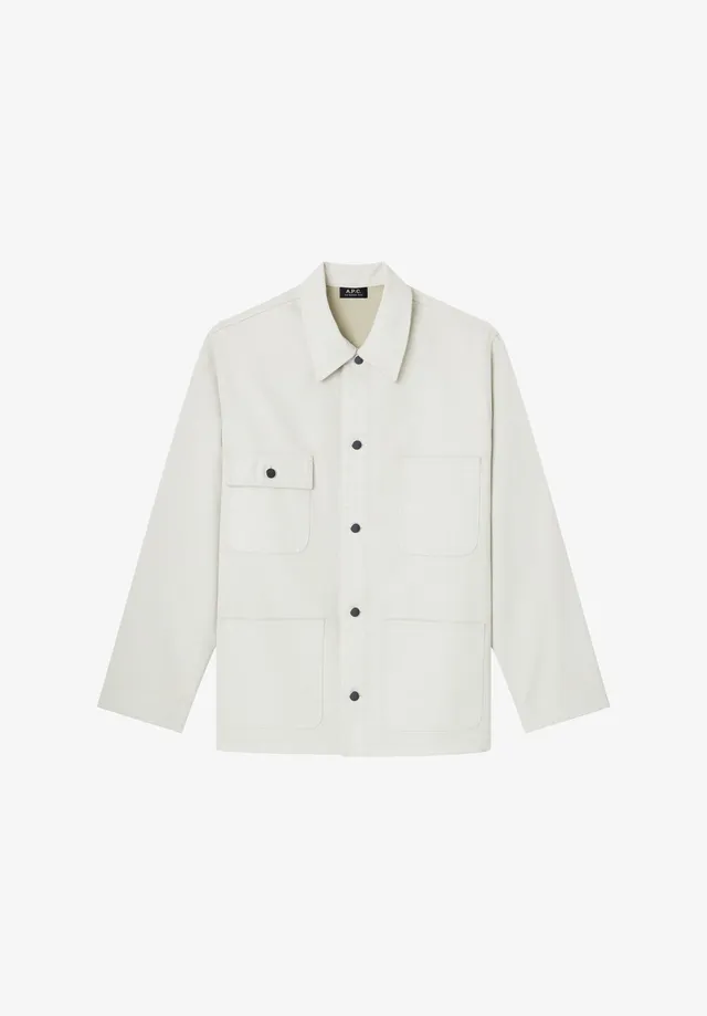A.P.C. Weite Hemdjacke Beige Overshirt M Baumwolle