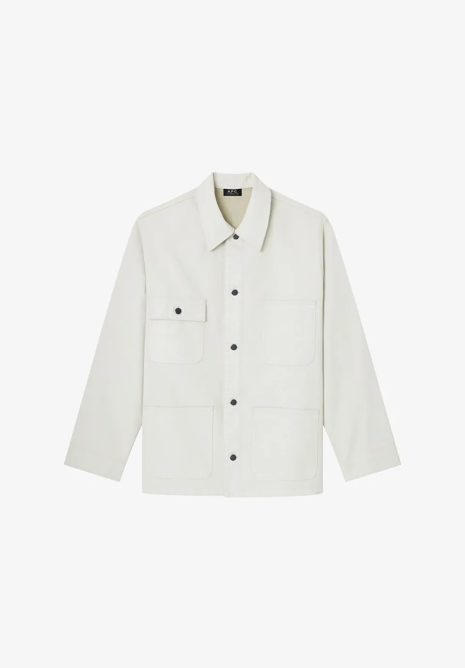 A.P.C. Weite Hemdjacke Beige Overshirt M Baumwolle