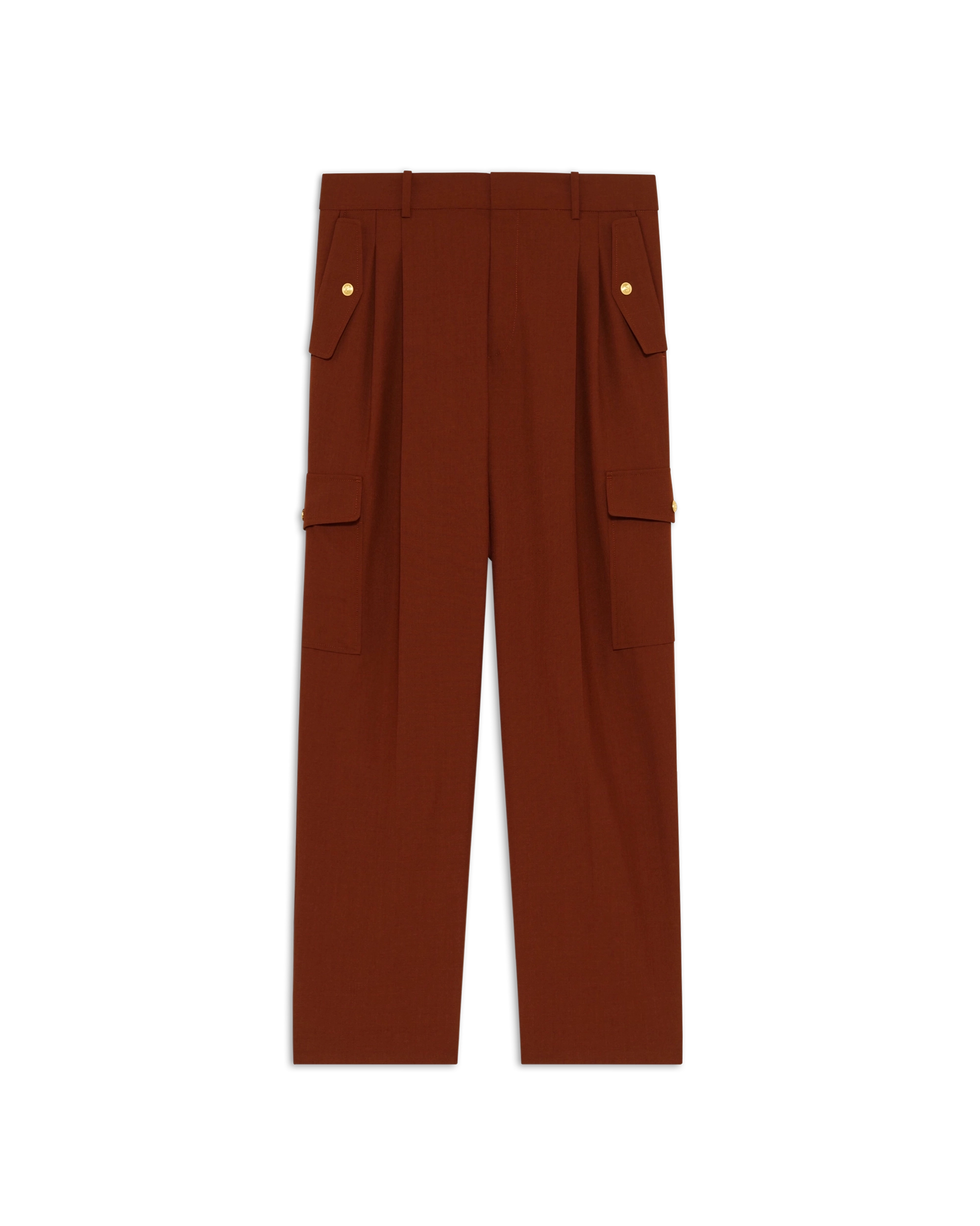 Drôle De Monsieur Pantalon Cargo Hose Brick Wollmix