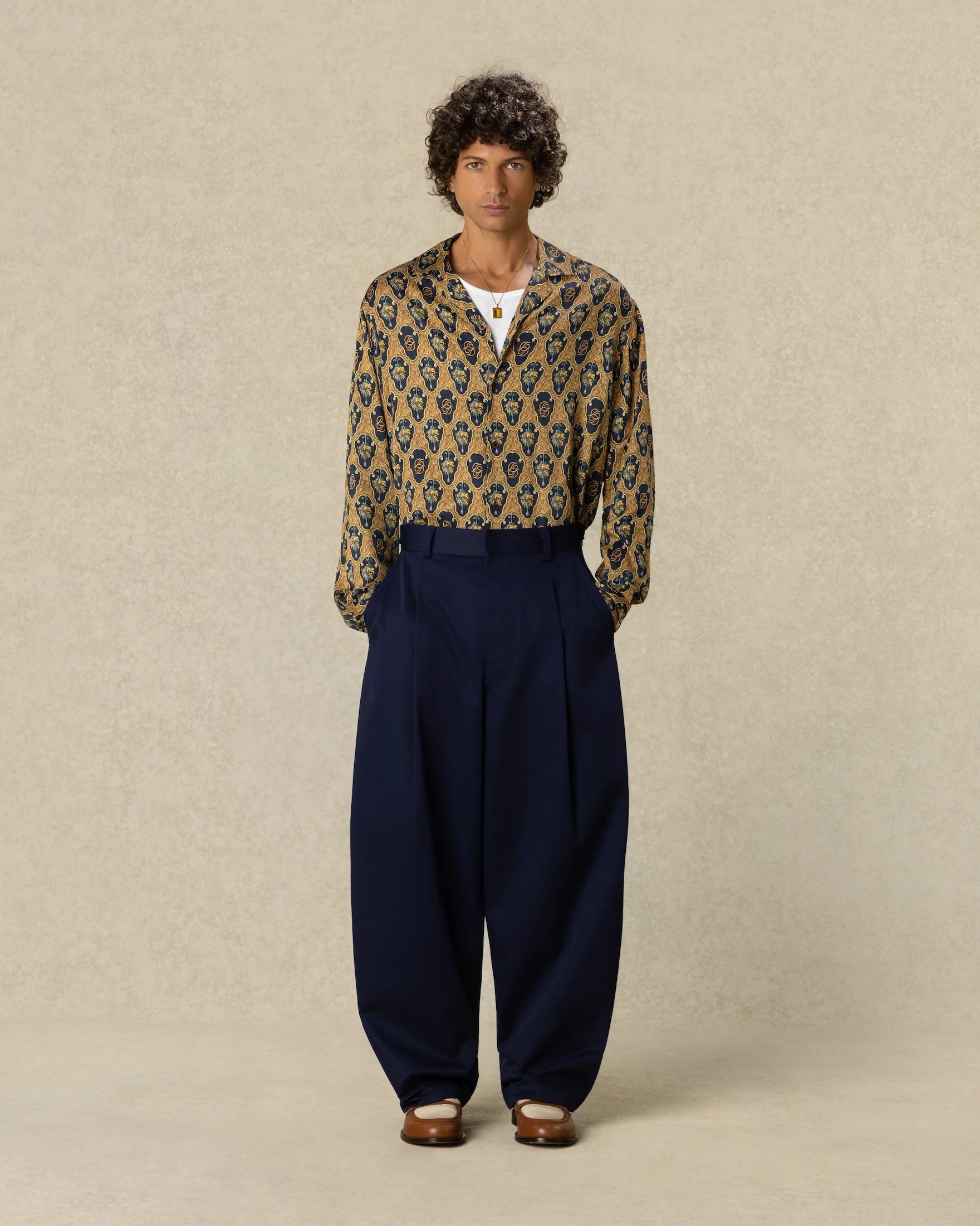 Drôle De Monsieur Twill Pantalon Ballon Hose Navy Polyester