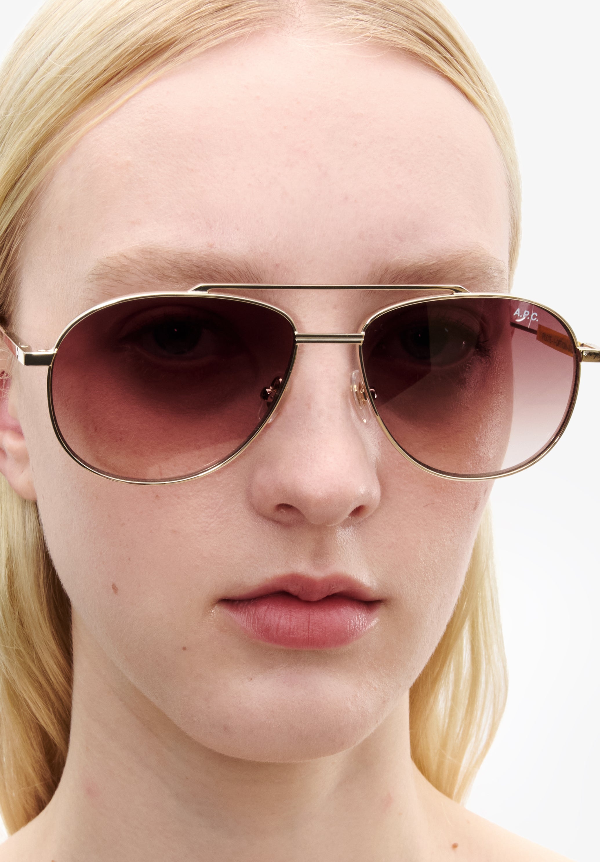 A.P.C. Les Pilotes Sonnenbrille braun TU UV-Schutz