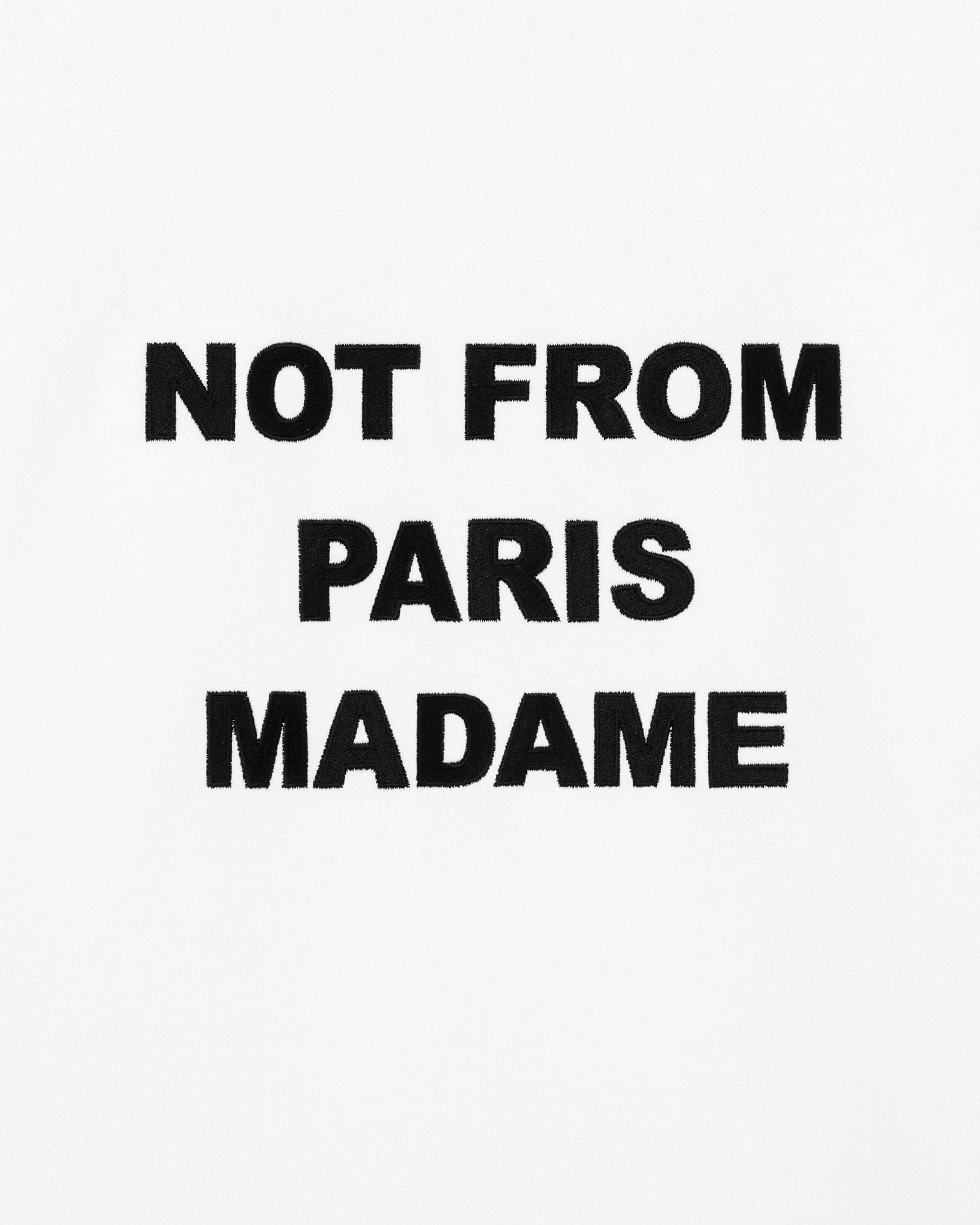 Drôle De Monsieur Sweatshirt Slogan Sweatshirt Weiß Baumwolle