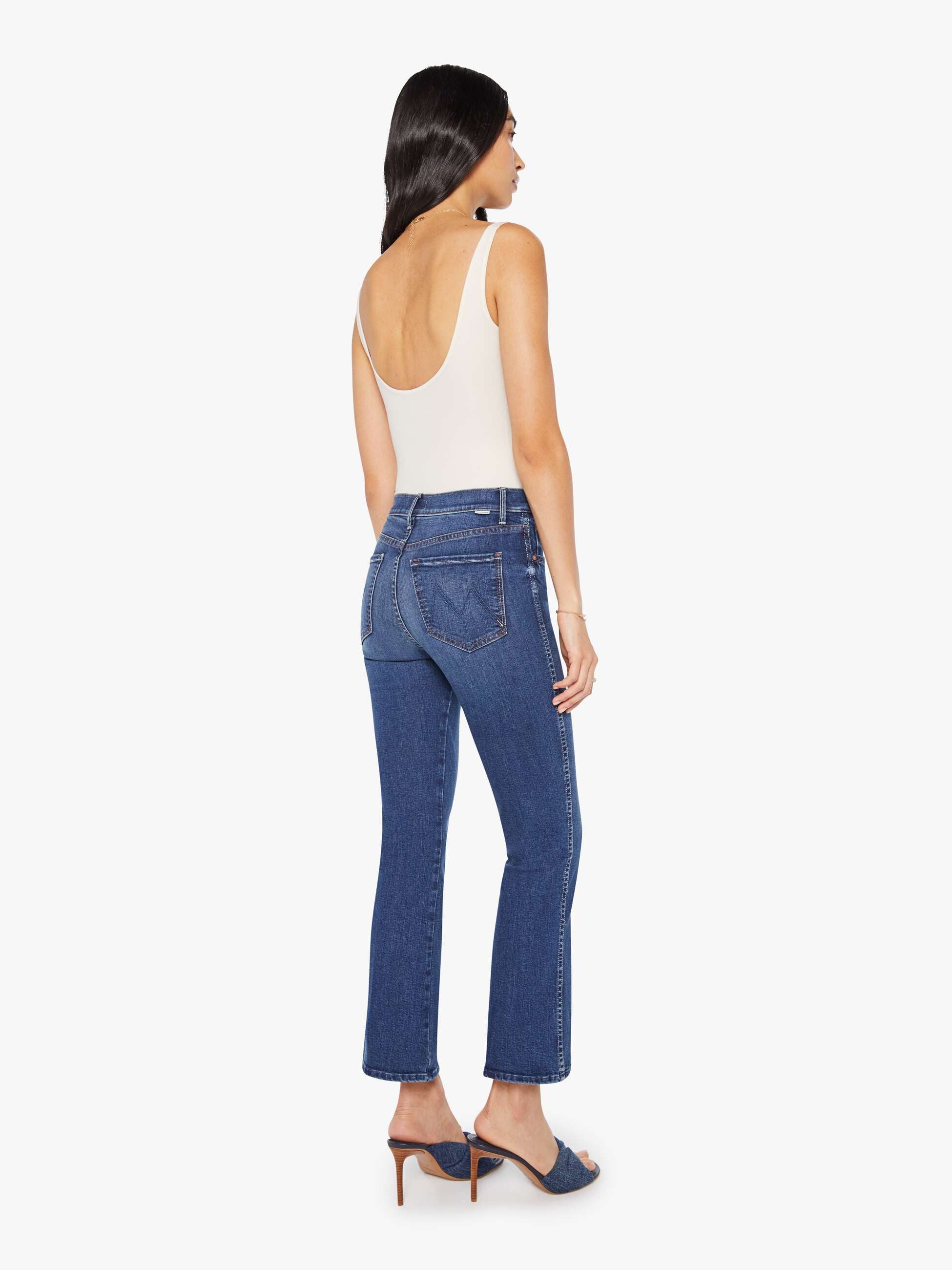 Mother Denim Smokin Double Flood Jeans Start Your Engines