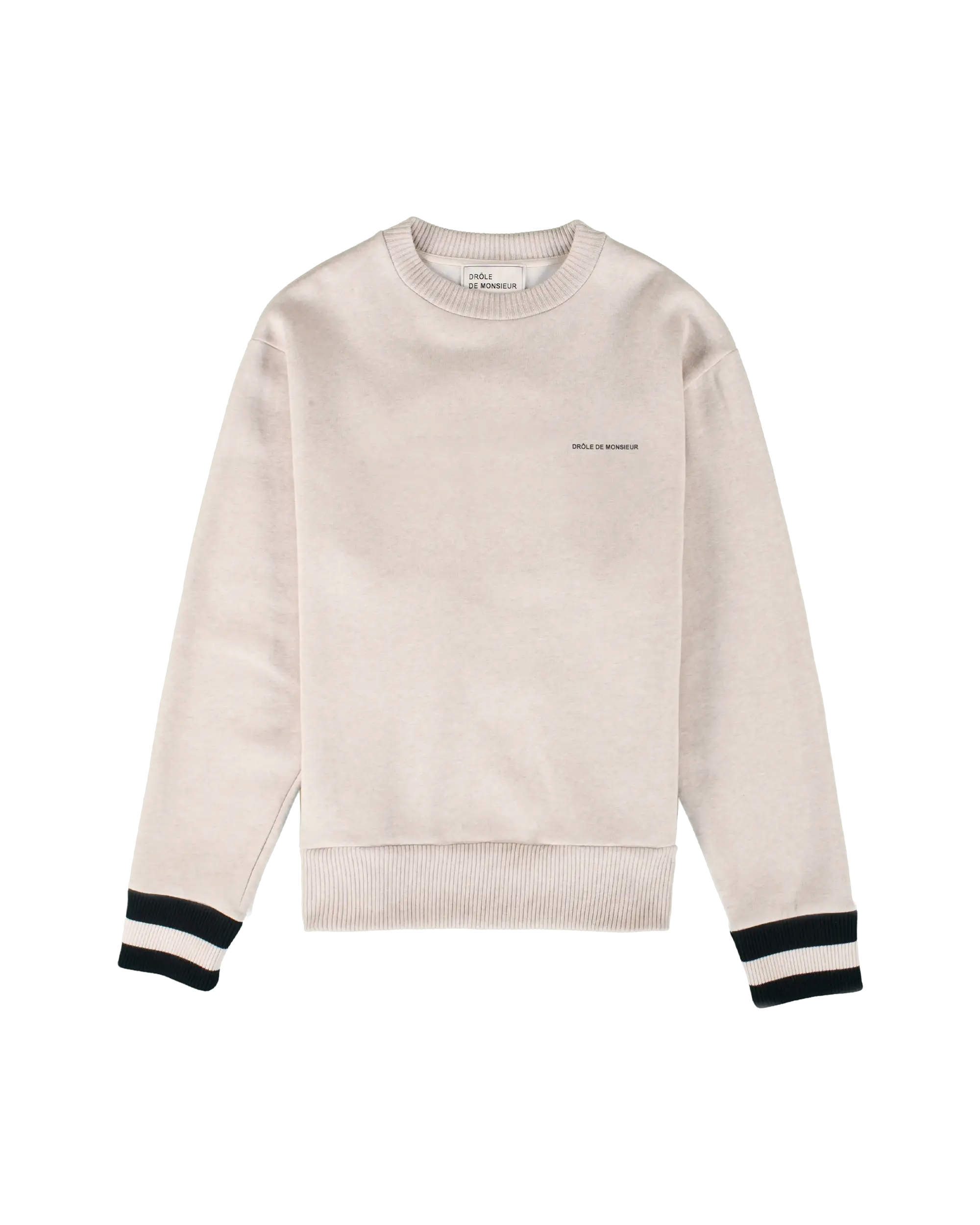 Drôle De Monsieur Le Sweatshirt Logo Striped Pullover Gestreift
