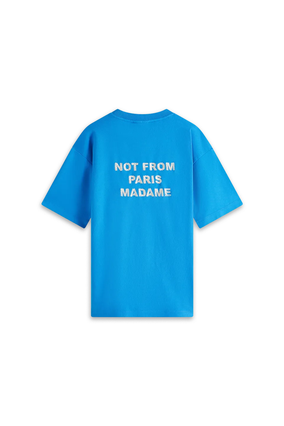 Drôle De Monsieur Le T-Shirt Slogan T-Shirt blau Baumwolle