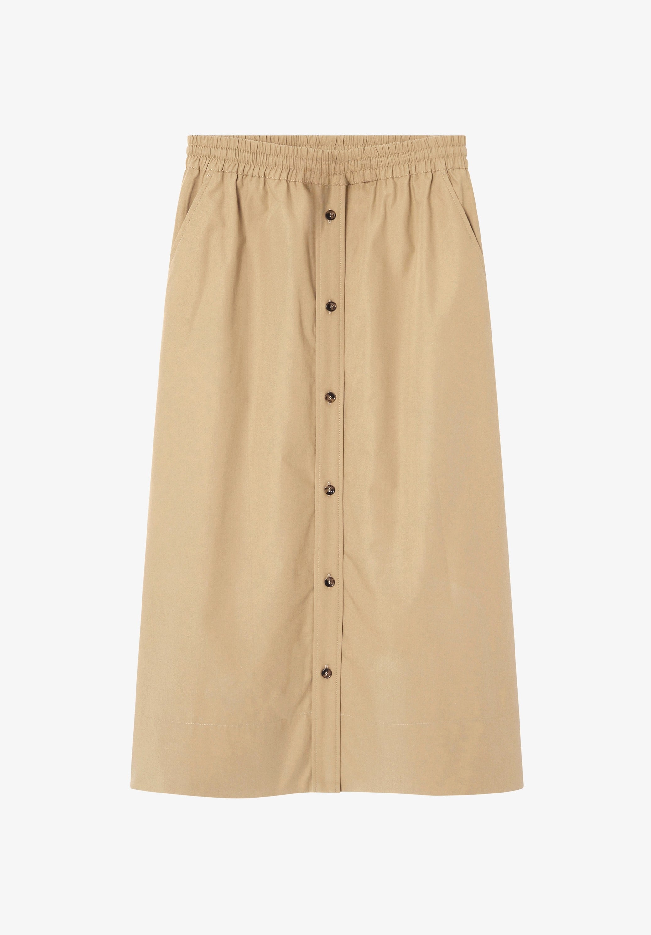 A.P.C. Rock Bio-Baumwolle Beige Lang Wadenlang