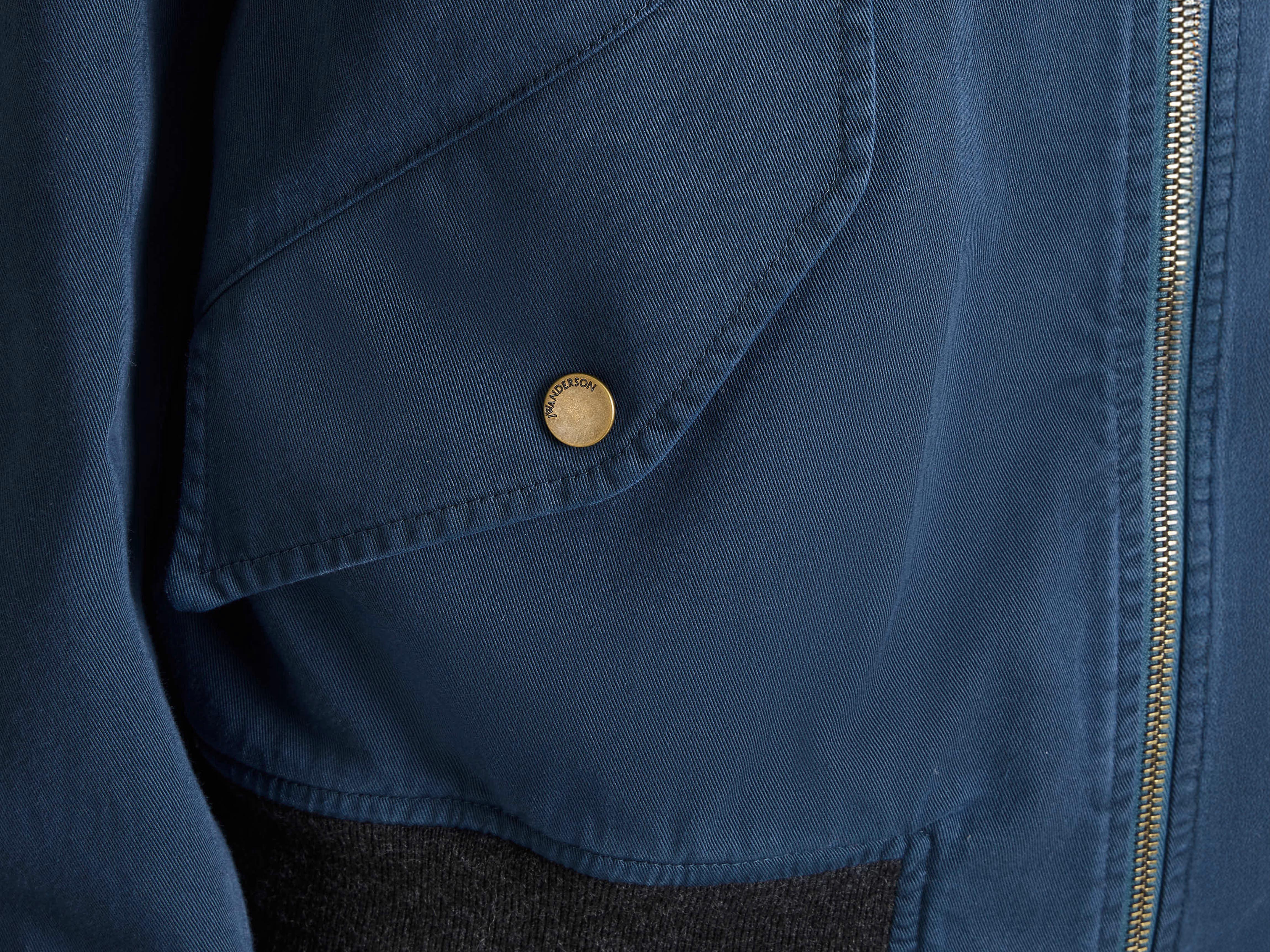 J.W.Anderson Bomber Jacket Bomberjacke washed navy Baumwolle