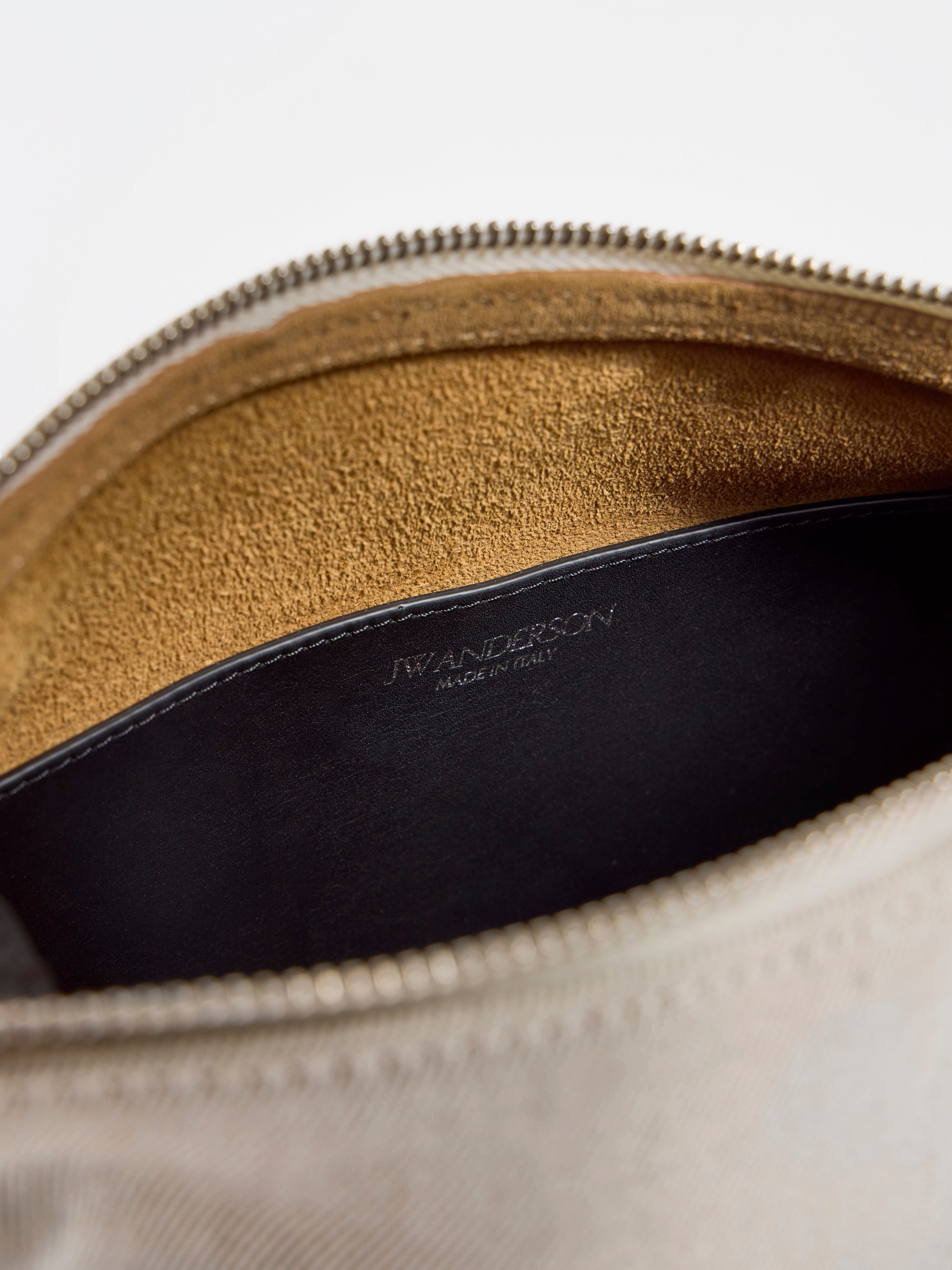 J.W.Anderson Loafer Bag Tasche Canvas Schwarz Leder
