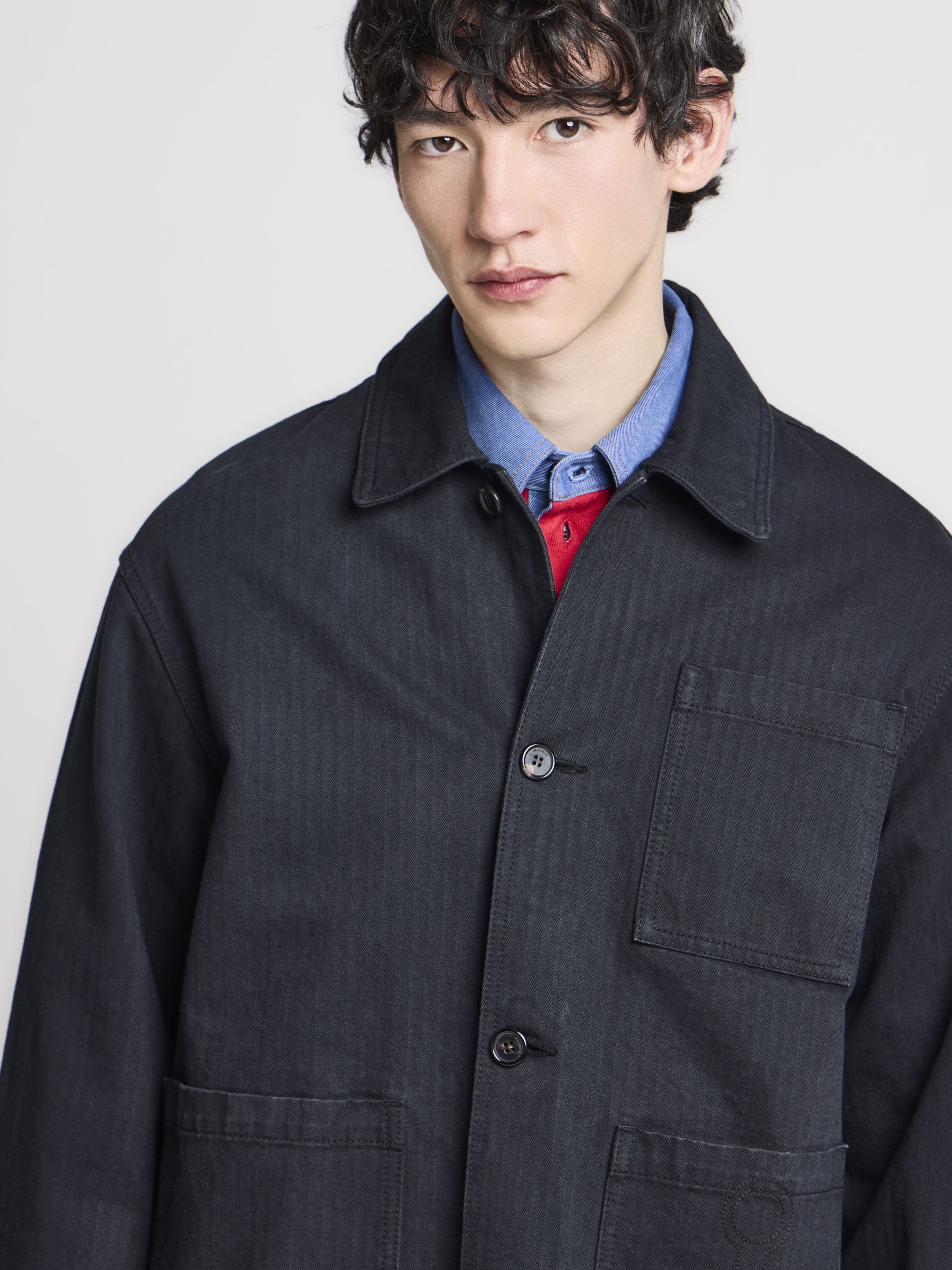 J.W.Anderson Workwear Patch Pocket Jacke Herren schwarz