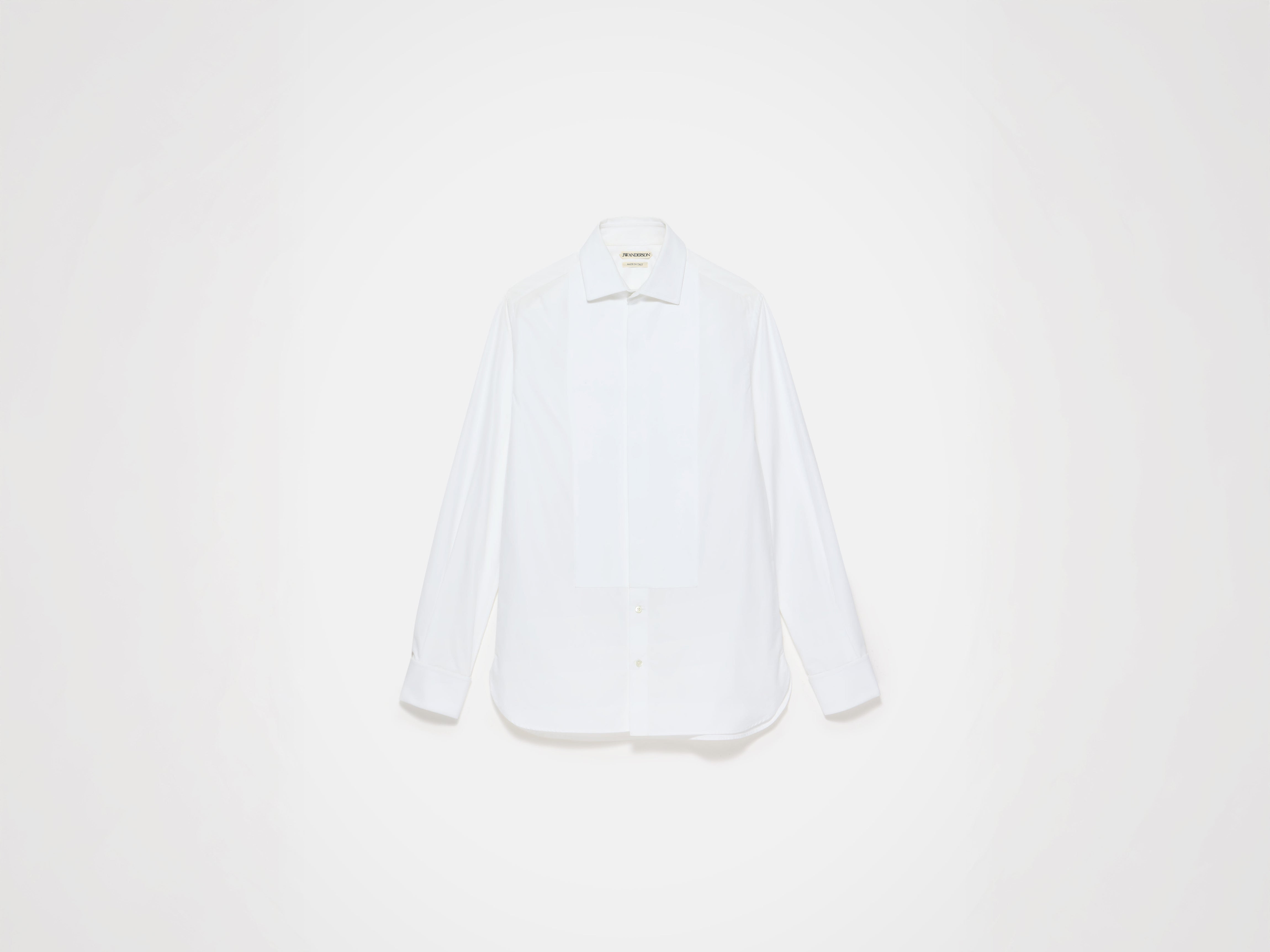 J.W.Anderson Pleated Tuxedo Hemd Weiß Herren Baumwolle