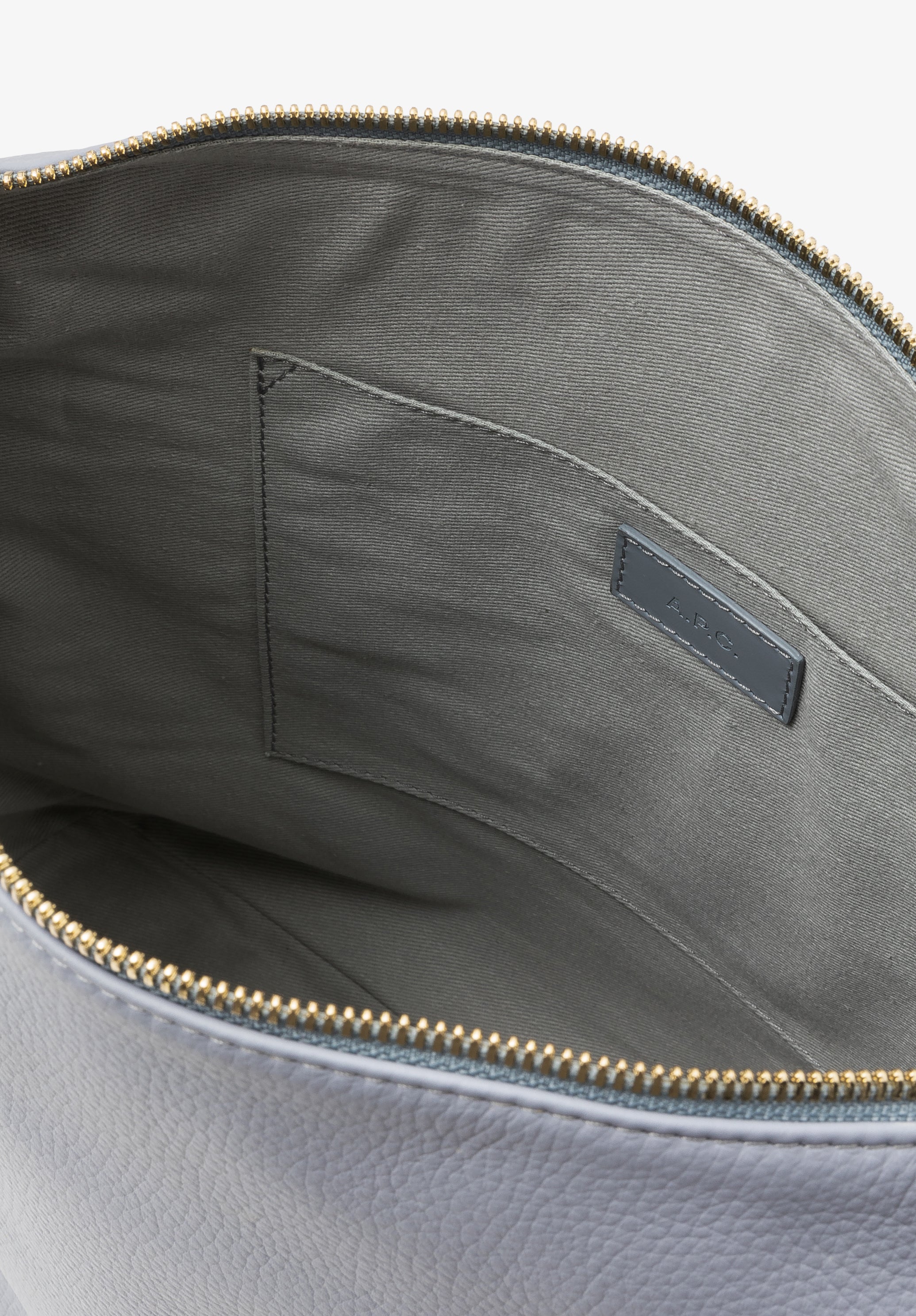 A.P.C. Vera Tasche TU blau Leder 28x32 cm