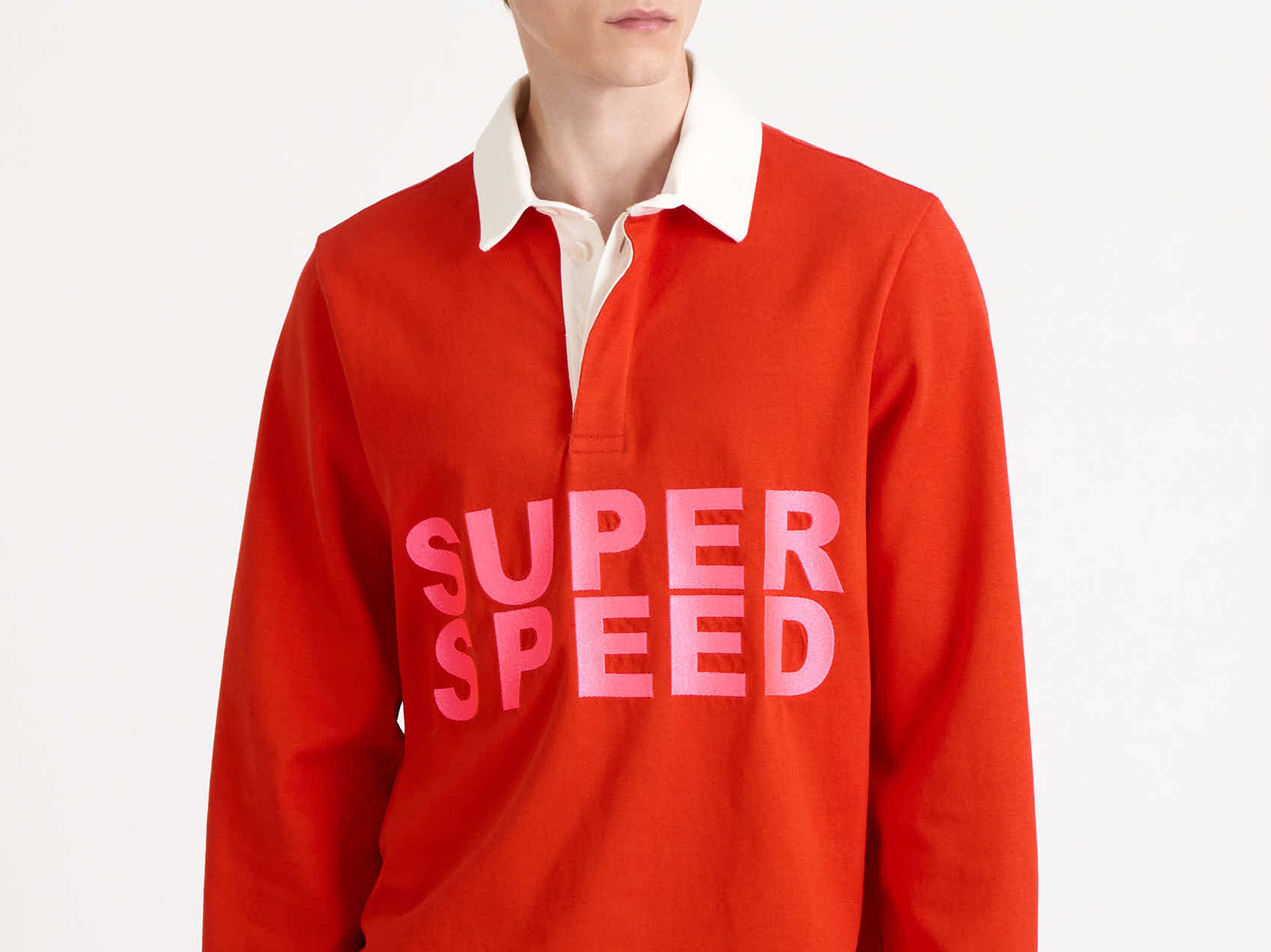 J.W.Anderson Super Speed Rugby Polo Top Rot Jersey