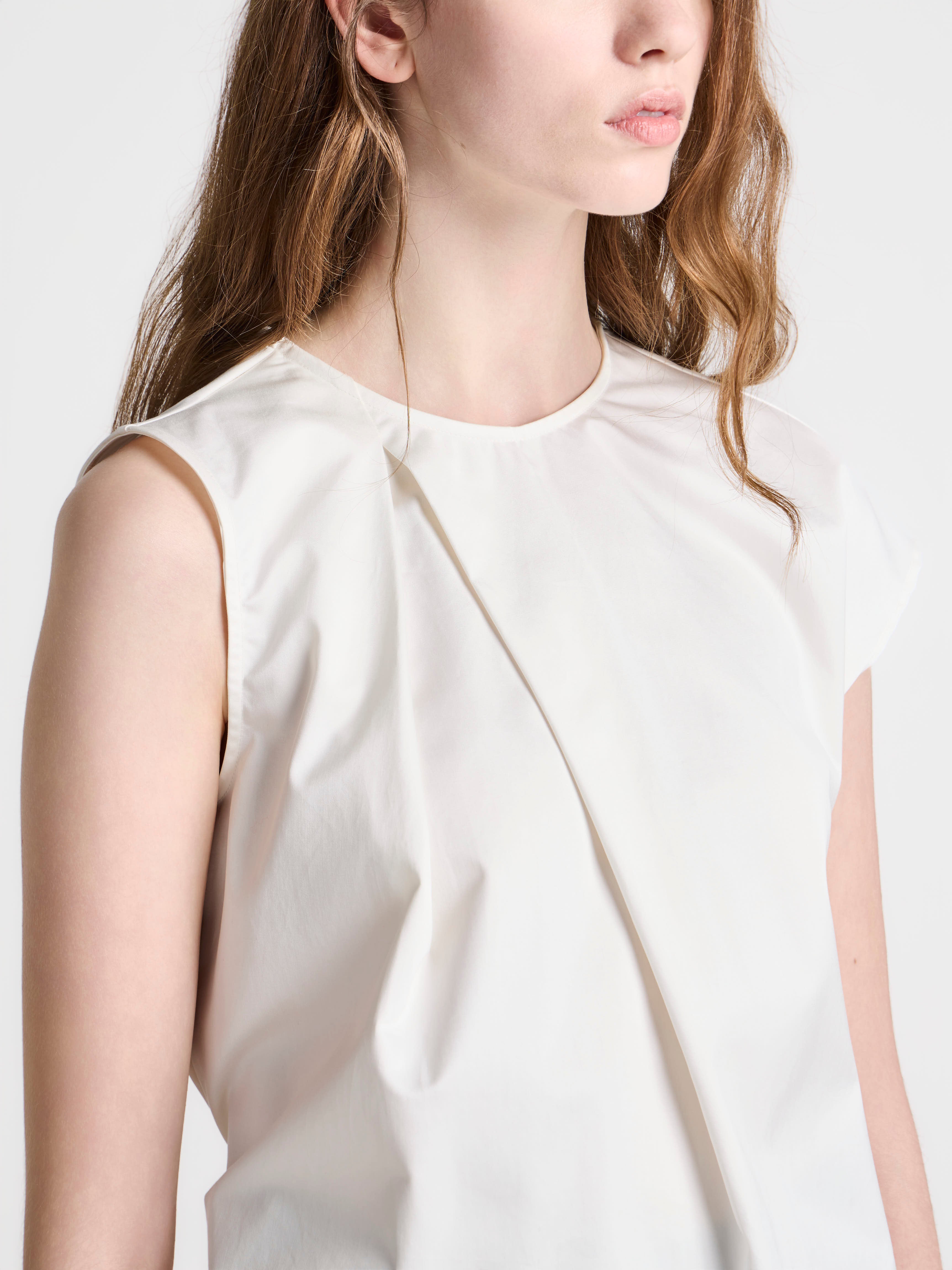J.W.Anderson Sculptural Top Ärmellos Ivory